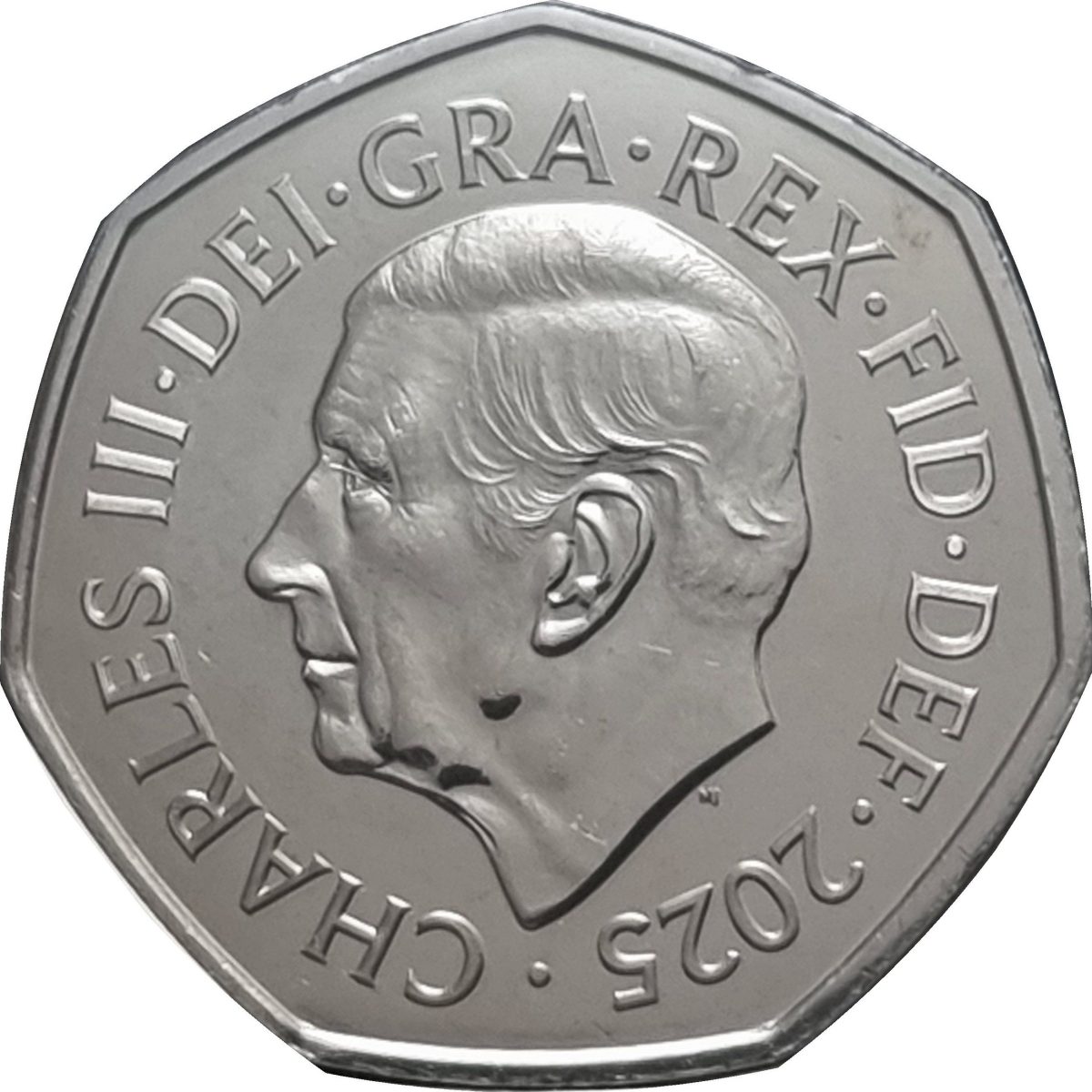 50 Pence - Charles III Red Arrows obverse
