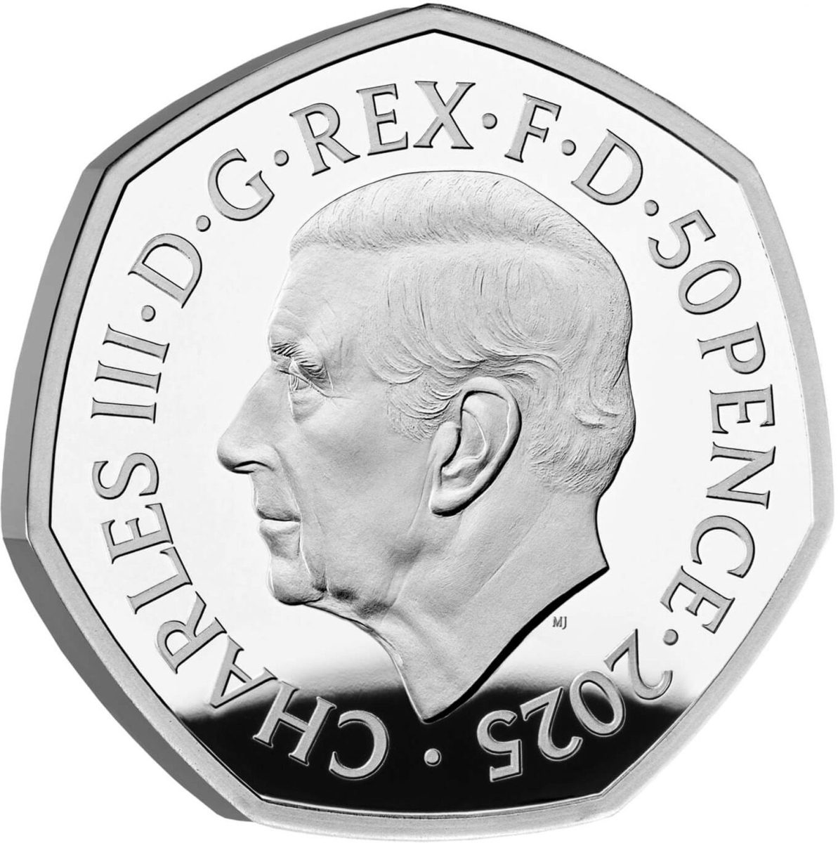 50 Pence - Charles III Red Arrows; Silver Proof Colour obverse