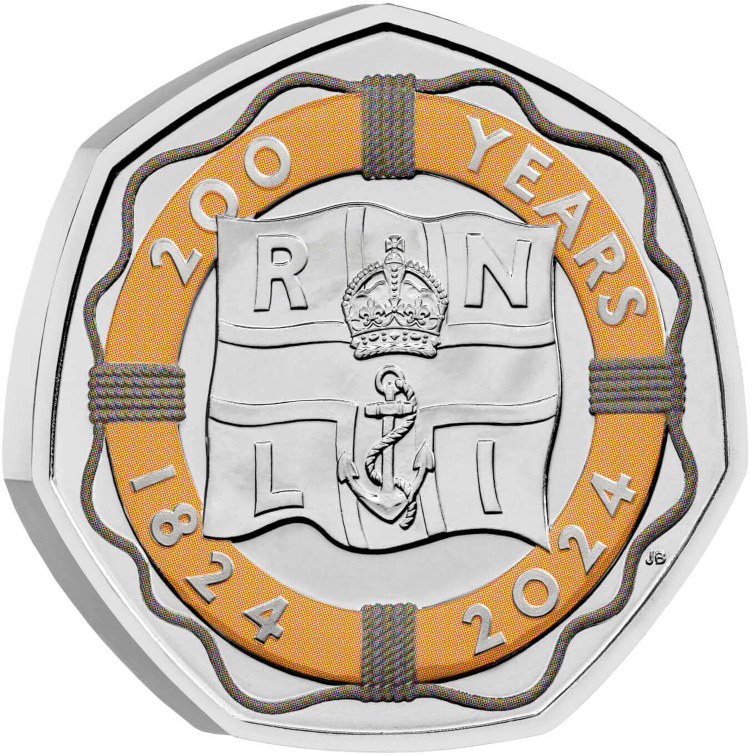 50 Pence - Charles III RNLI reverse