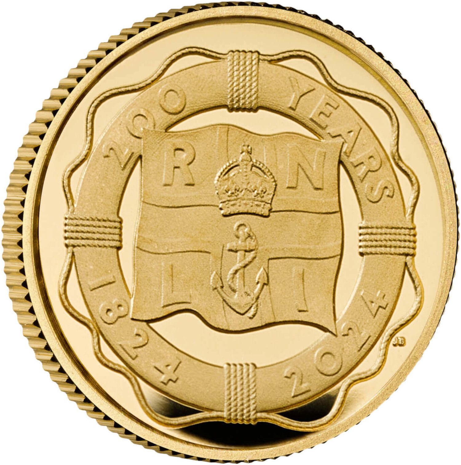 50 Pence - Charles III RNLI; Gold Proof reverse