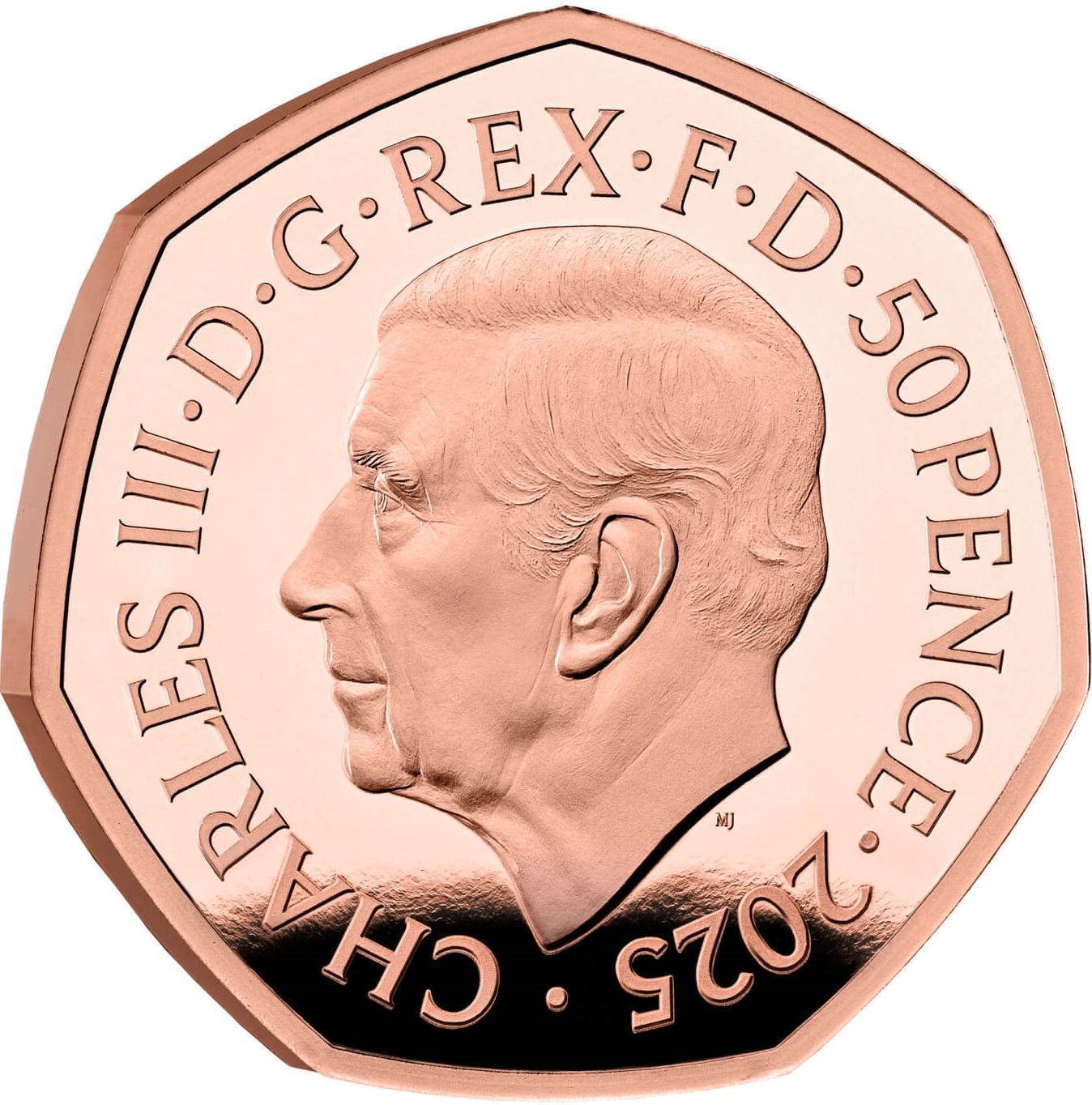 50 Pence - Charles III Stories of the Second World War; Gold Proof obverse