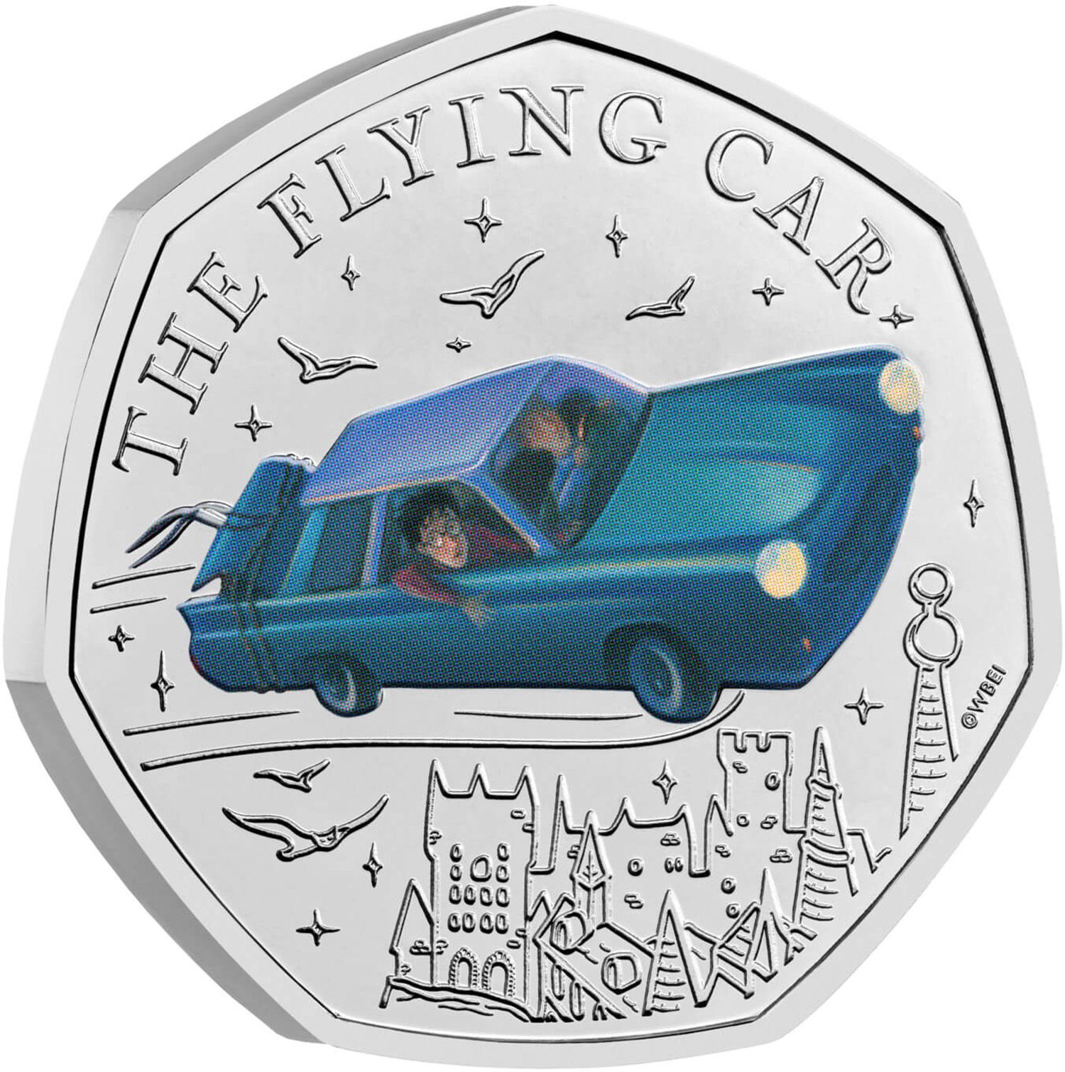 50 Pence - Charles III The flying Car reverse