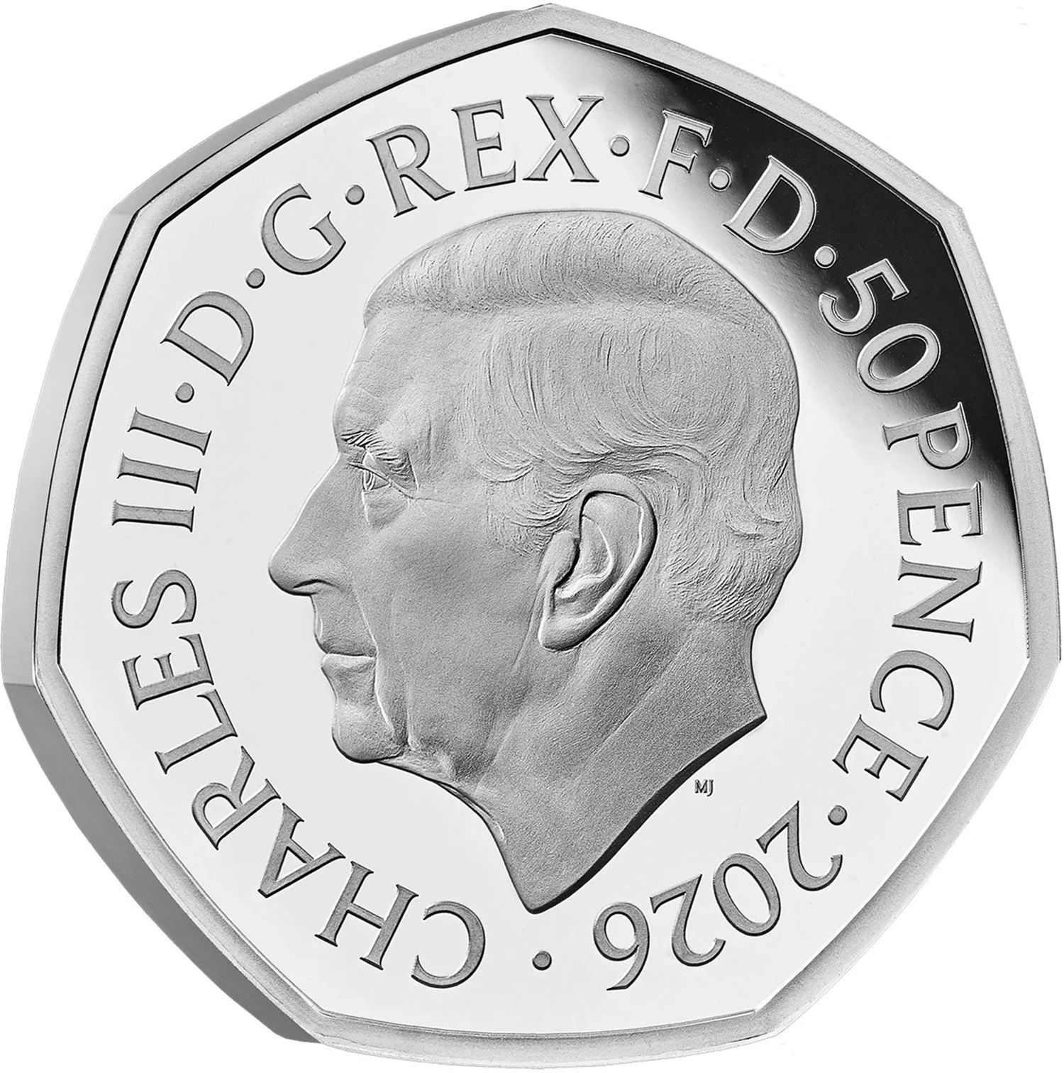 50 Pence - Charles III The King's Trust; Silver Proof obverse