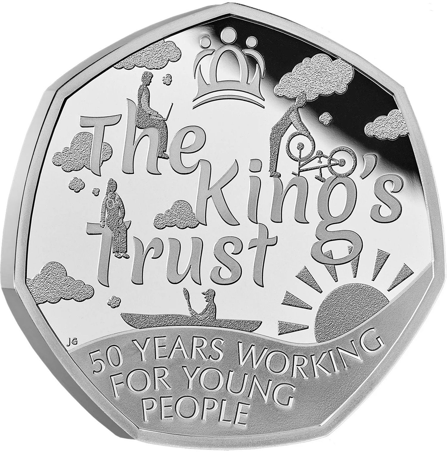 50 Pence - Charles III The King's Trust; Silver Proof