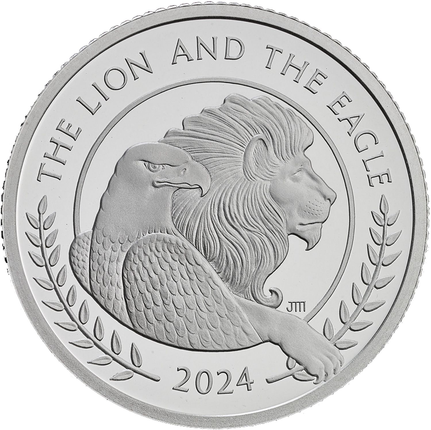 50 Pence - Charles III The Lion and The Eagle; Silver Proof reverse