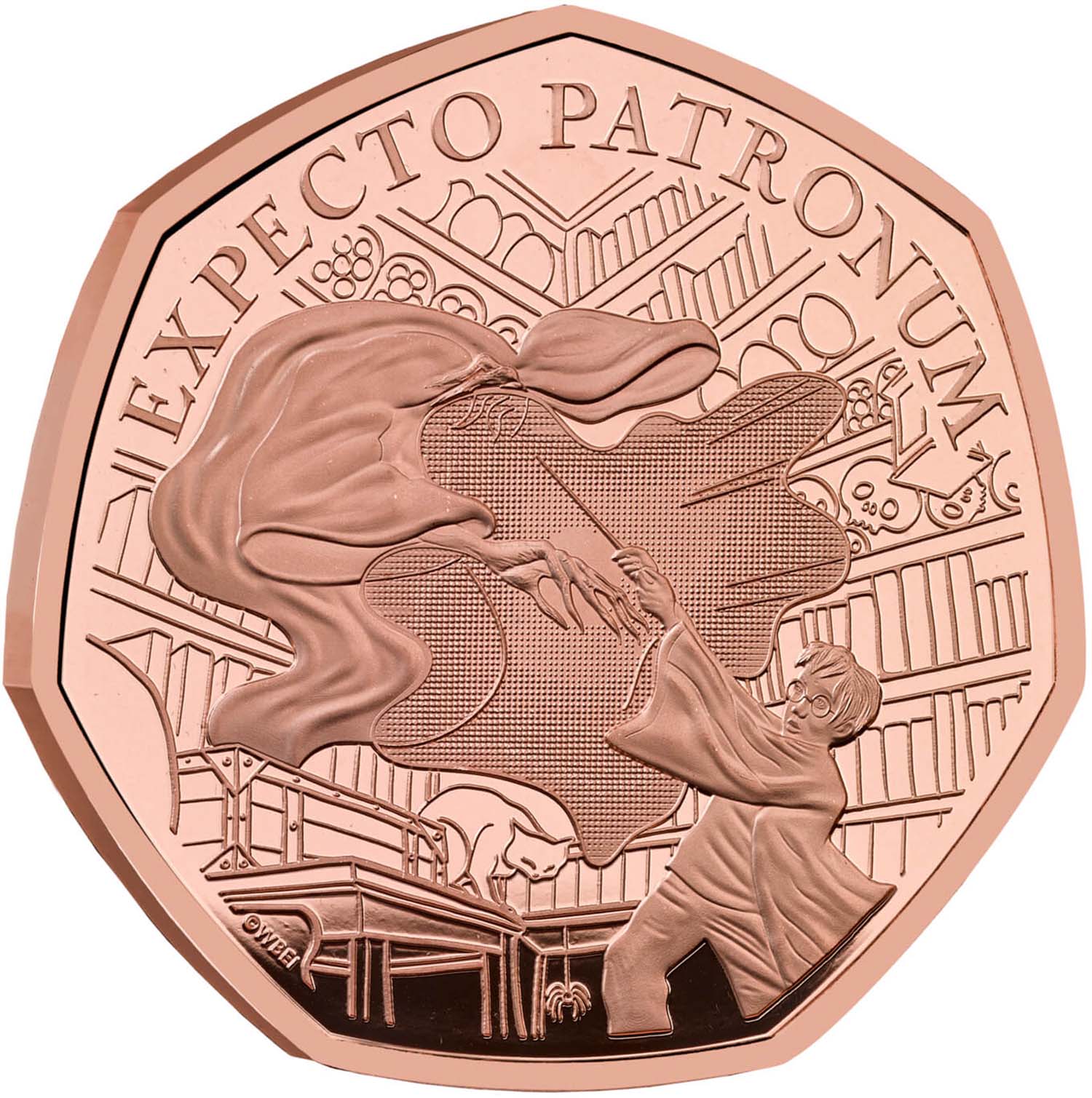 50 Pence - Charles III The Patronus; Gold Proof reverse