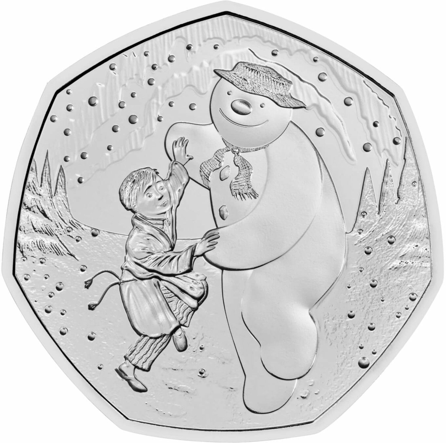 50 Pence - Charles III The Snowman reverse