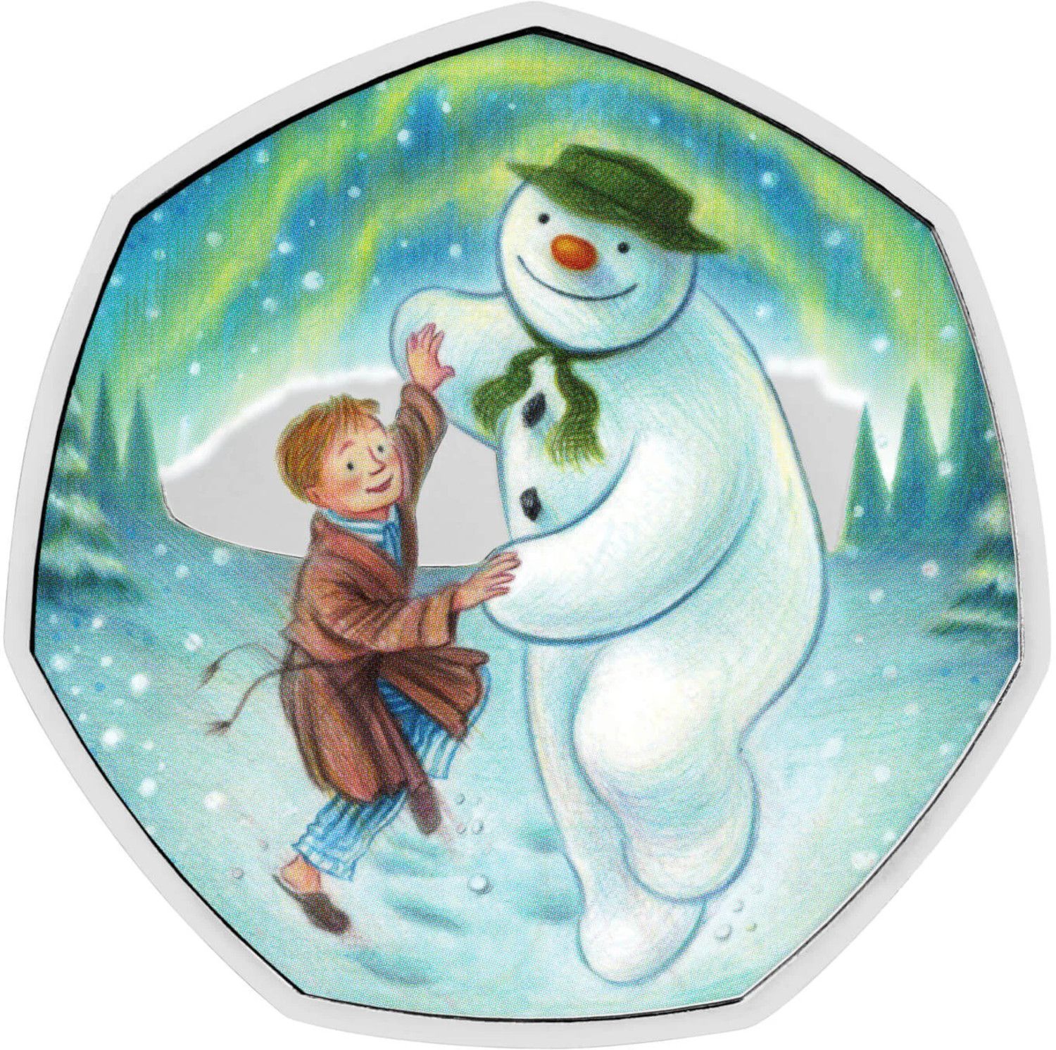 50 Pence - Charles III The Snowman reverse
