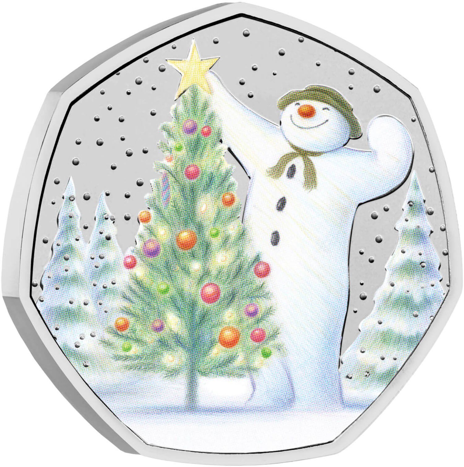 50 Pence - Charles III The Snowman reverse
