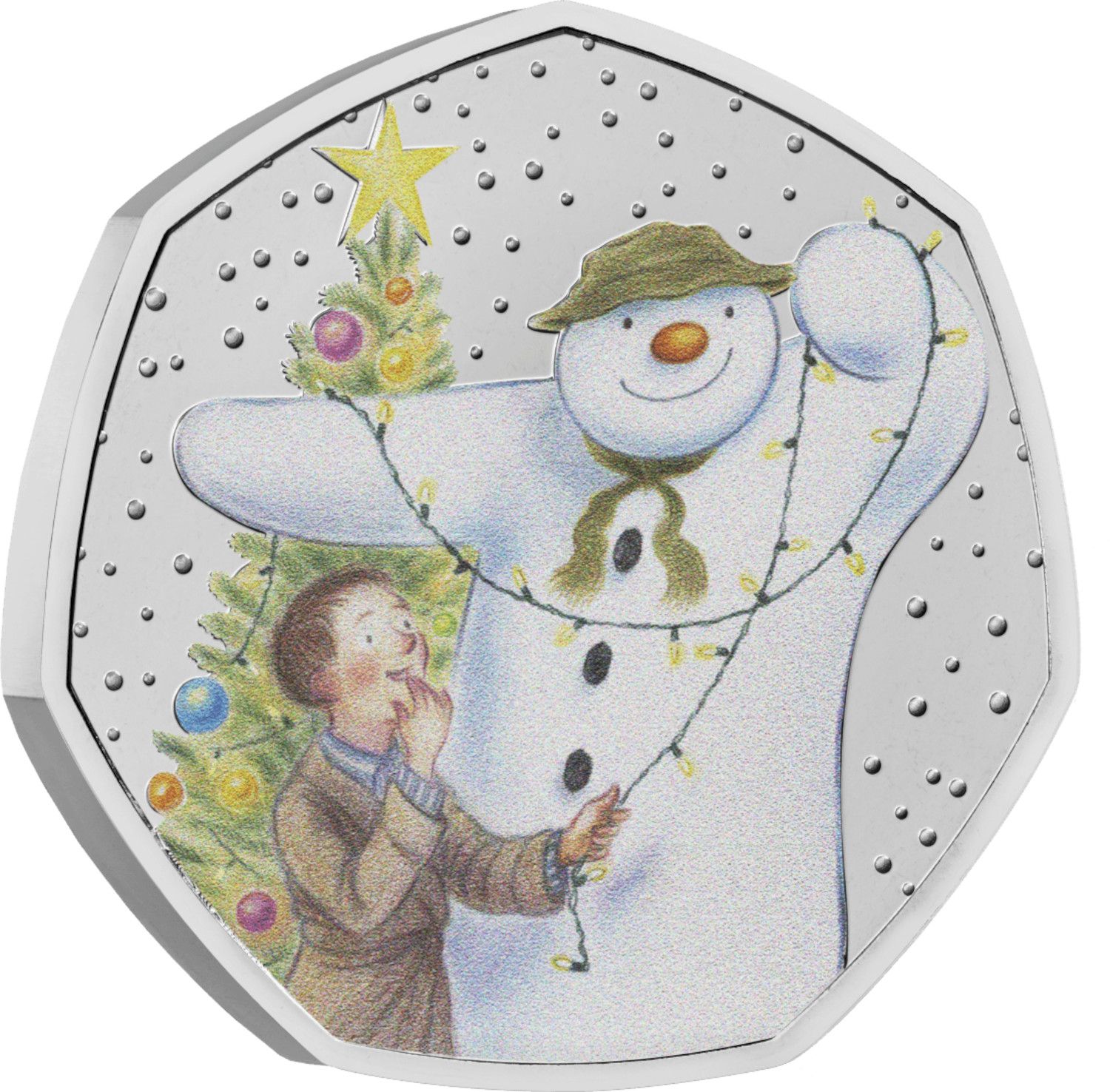 50 Pence - Charles III The Snowman reverse