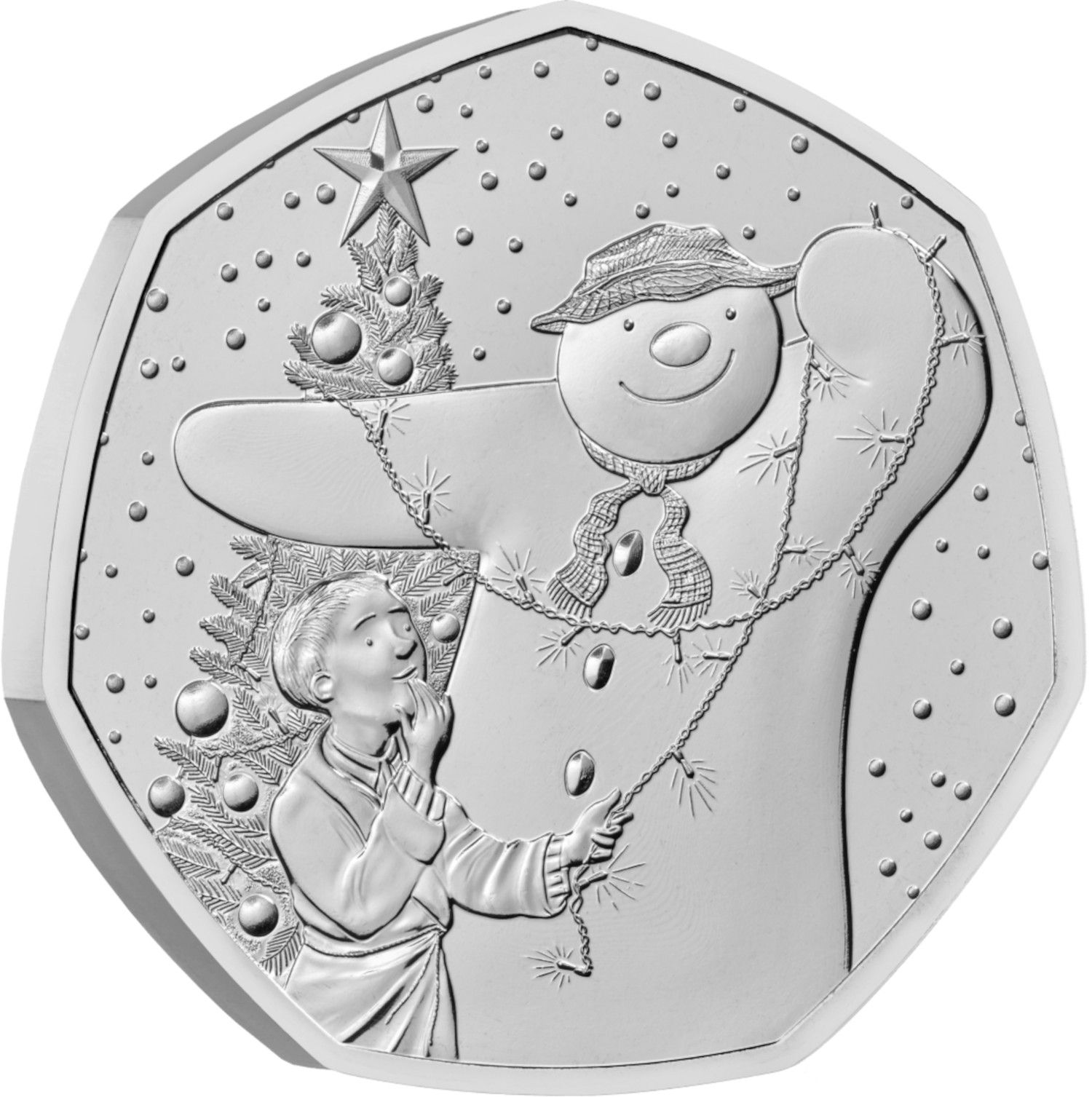 50 Pence - Charles III The Snowman reverse