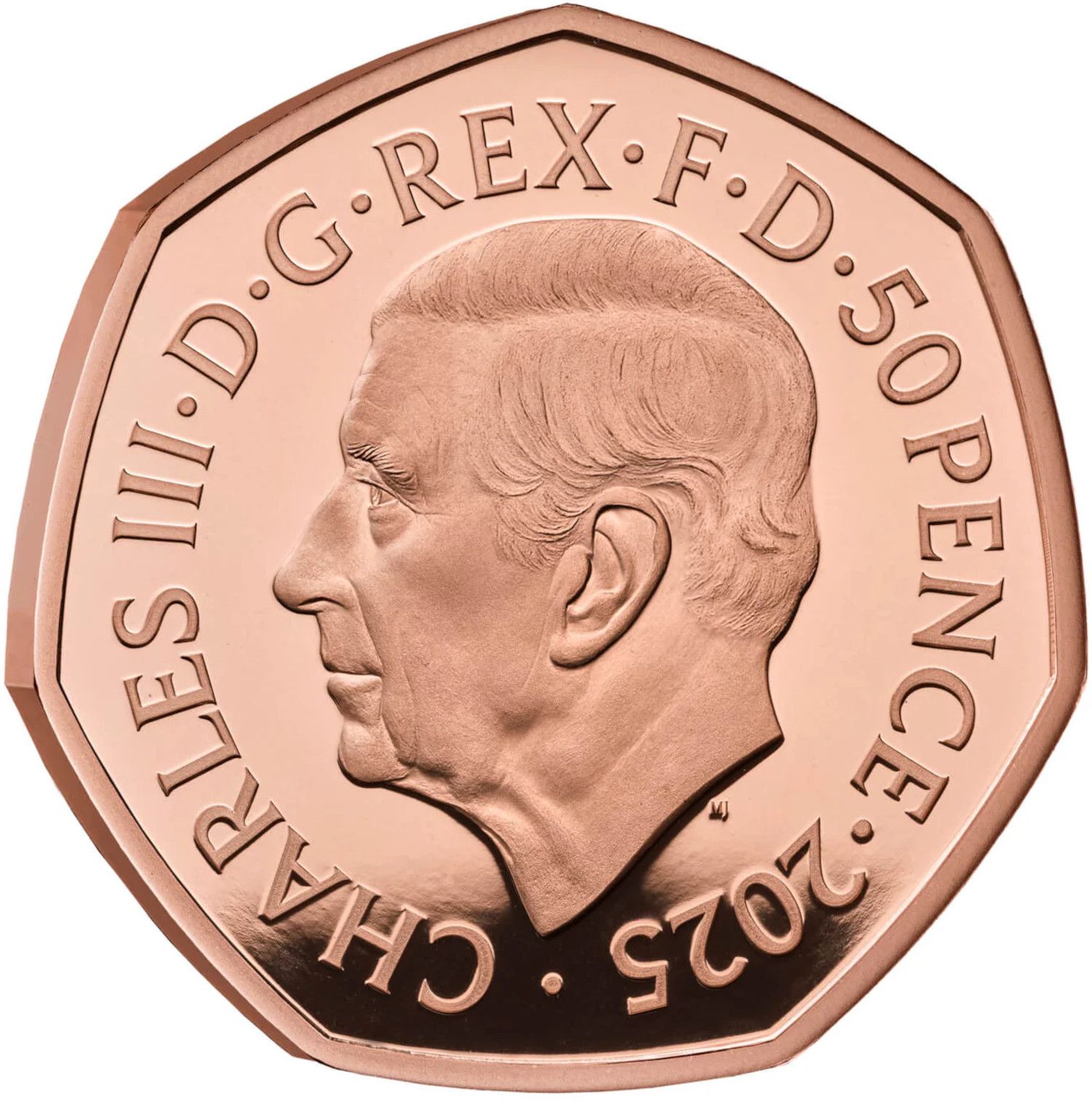 50 Pence - Charles III The Snowman; Gold Proof obverse