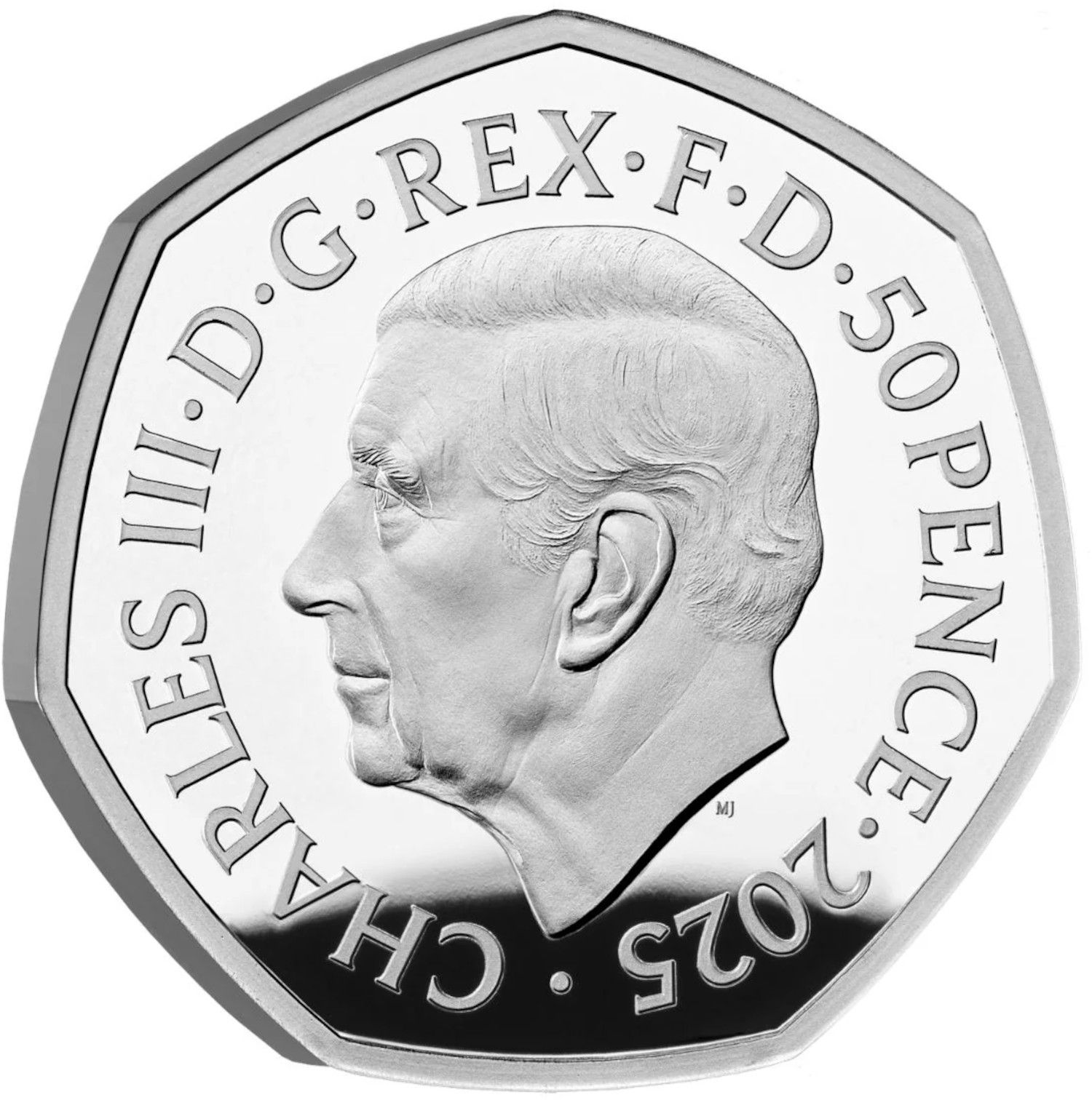 50 Pence - Charles III The Snowman; Silver Proof obverse