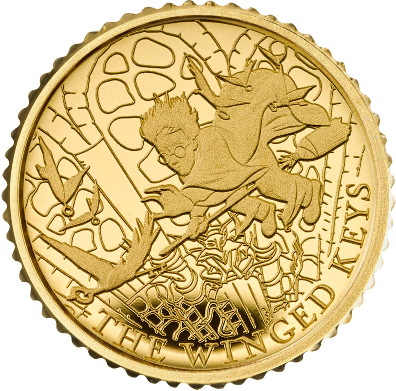 50 Pence - Charles III The Winged Keys; Gold Proof reverse