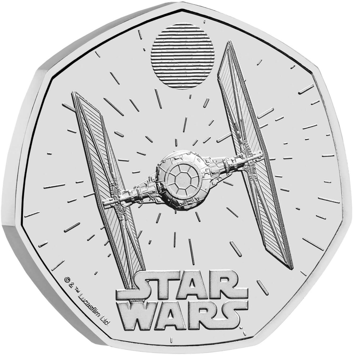 50 Pence - Charles III TIE Fighter reverse