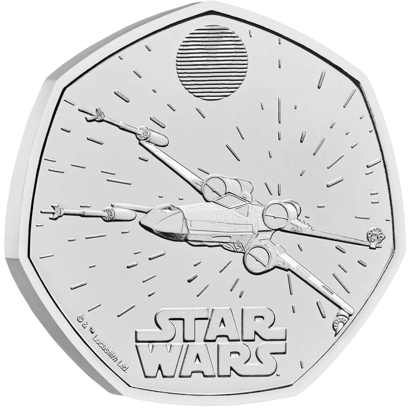 50 Pence - Charles III X-Wing reverse