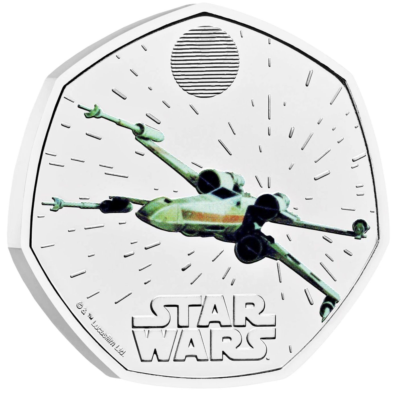 50 Pence - Charles III X-Wing reverse