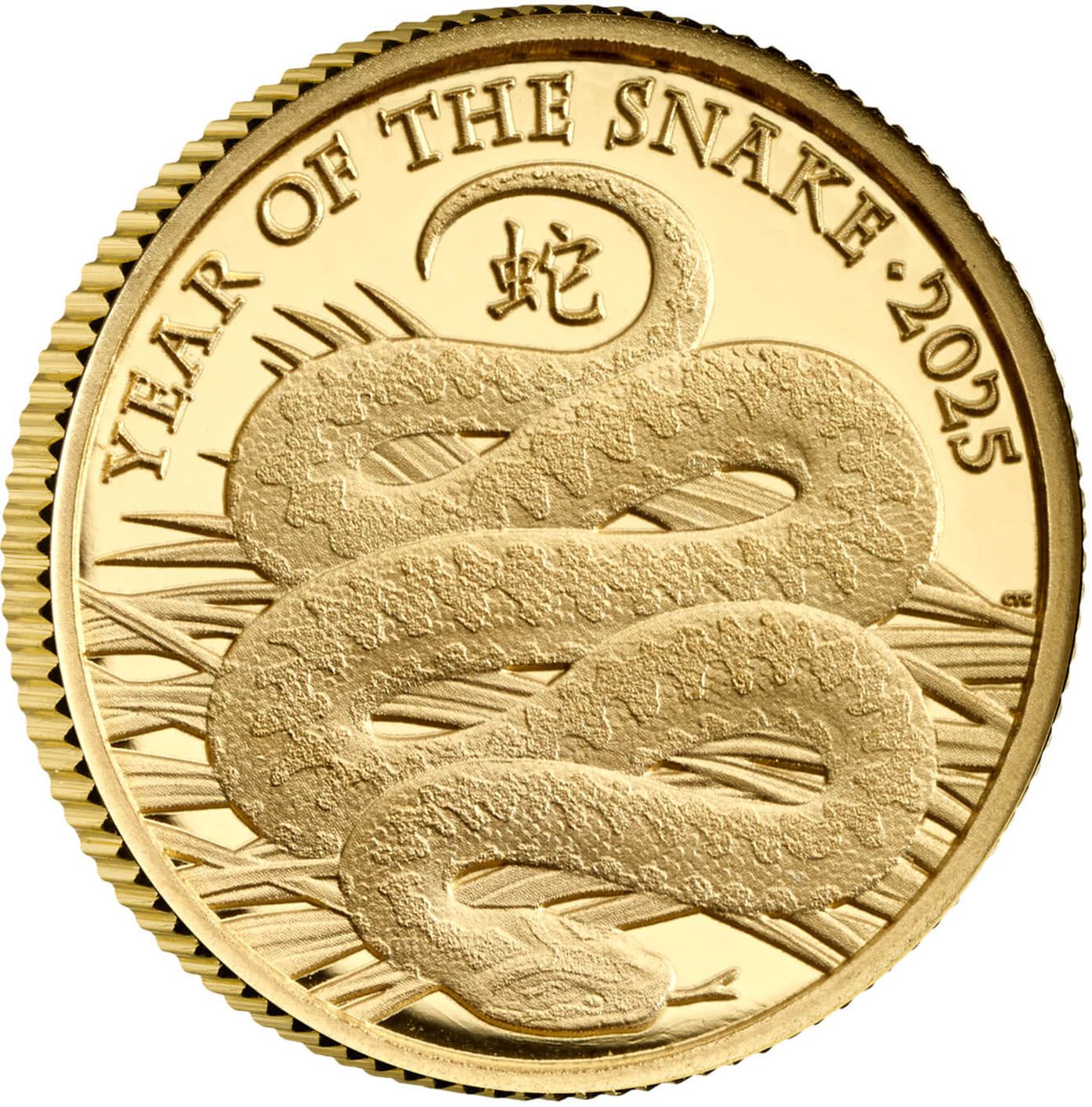 50 Pence - Charles III Year of the Snake; Gold Proof reverse