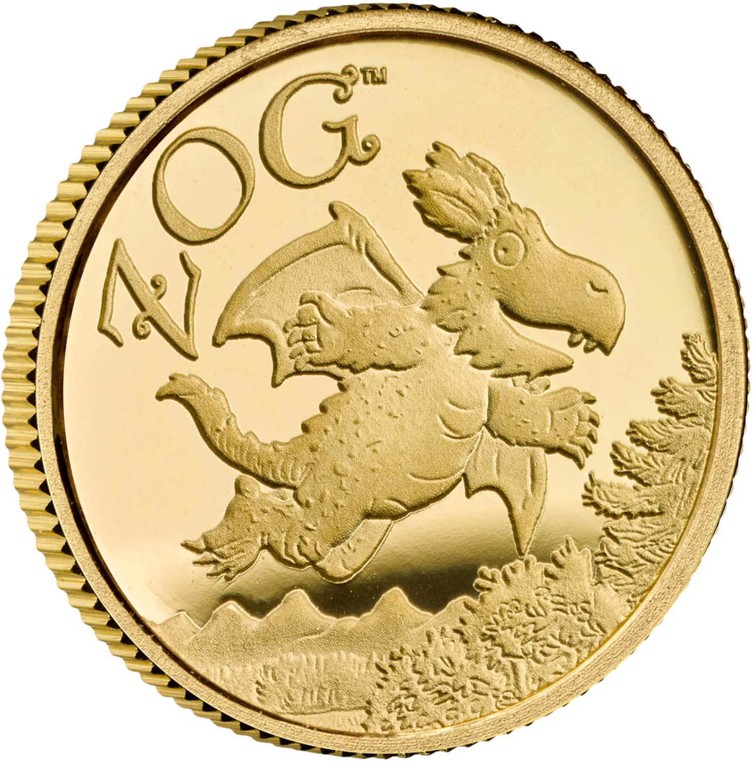 50 Pence - Charles III Zog; Gold Proof reverse
