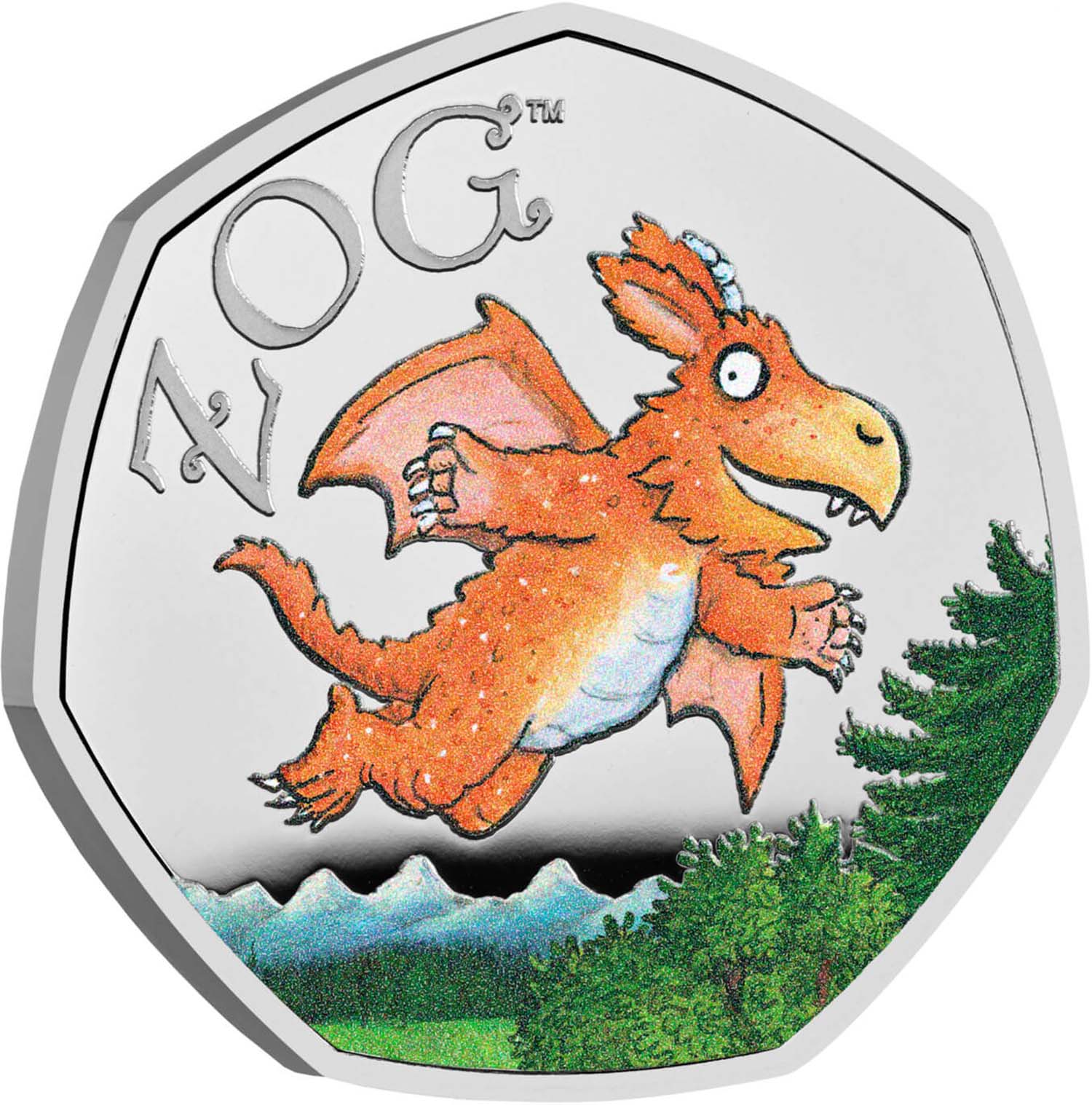 50 Pence - Charles III Zog; Silver Proof reverse