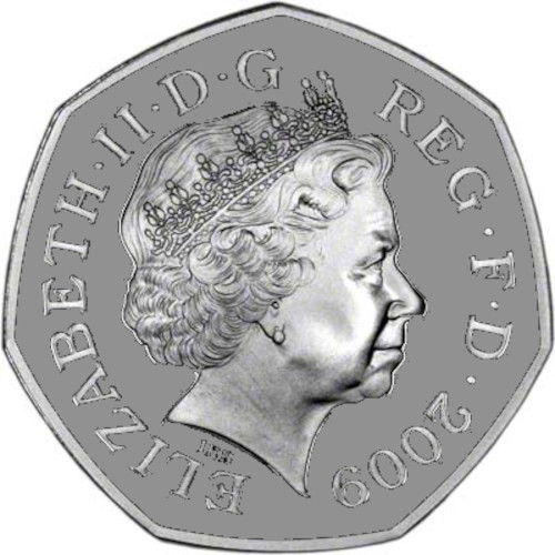 50 Pence - Elizabeth II 4th portrait; European Community obverse