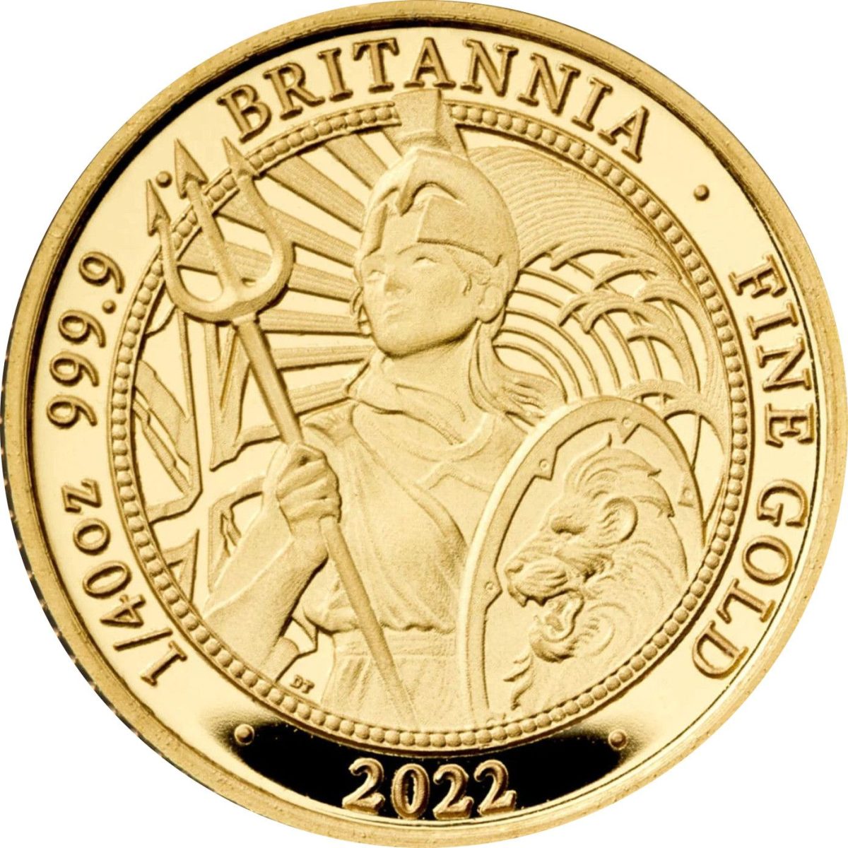 50 Pence - Elizabeth II 5th portrait; 1/40 oz Fine Gold reverse