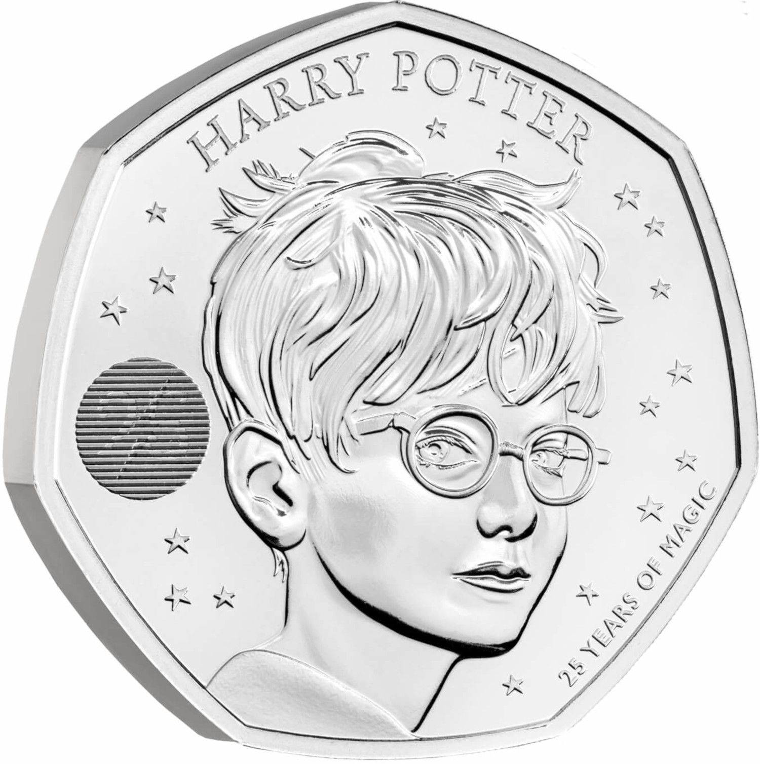 50 Pence - Elizabeth II 5th portrait; Harry Potter reverse