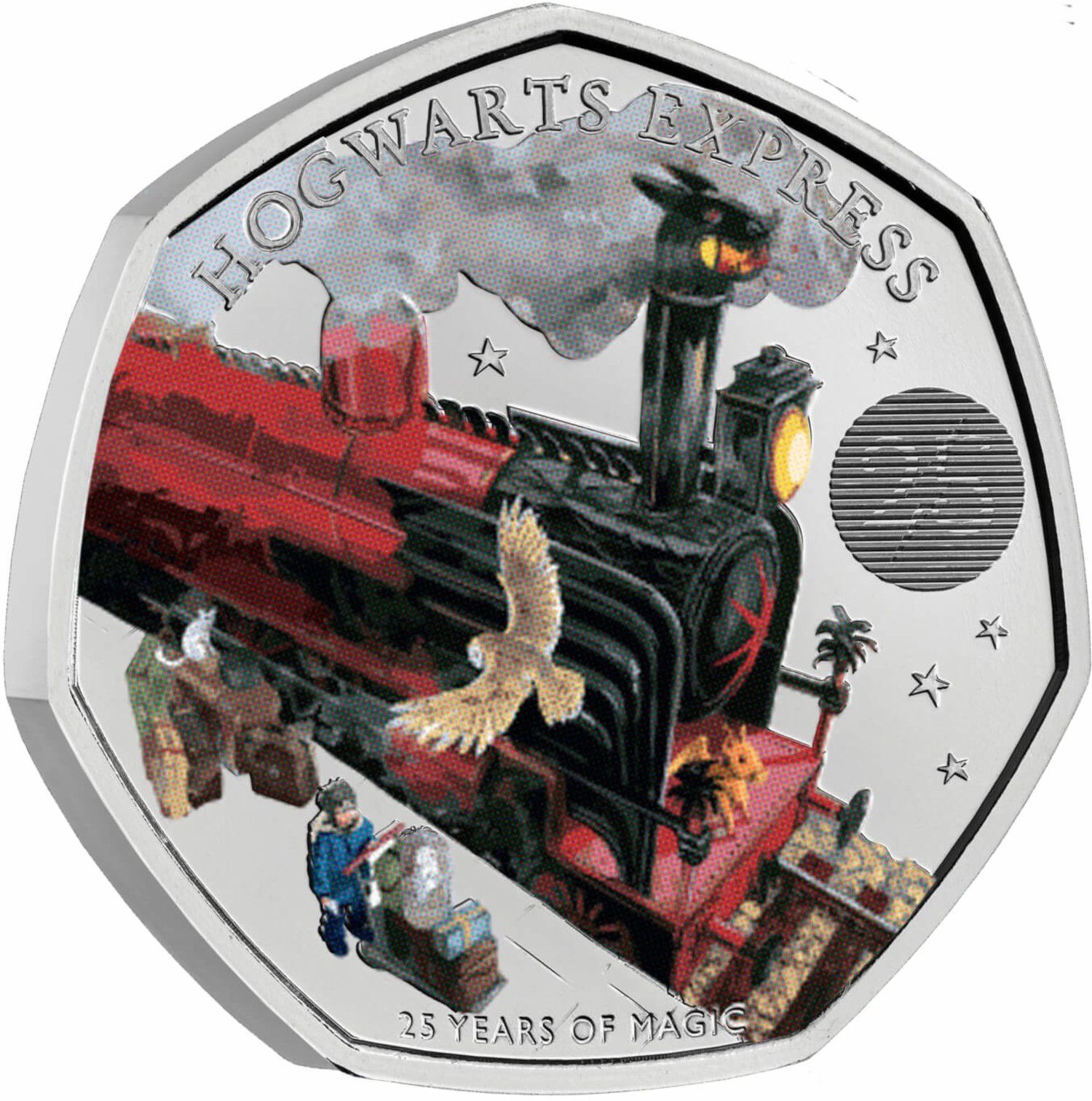 50 Pence - Elizabeth II 5th portrait; Hogwarts Express reverse