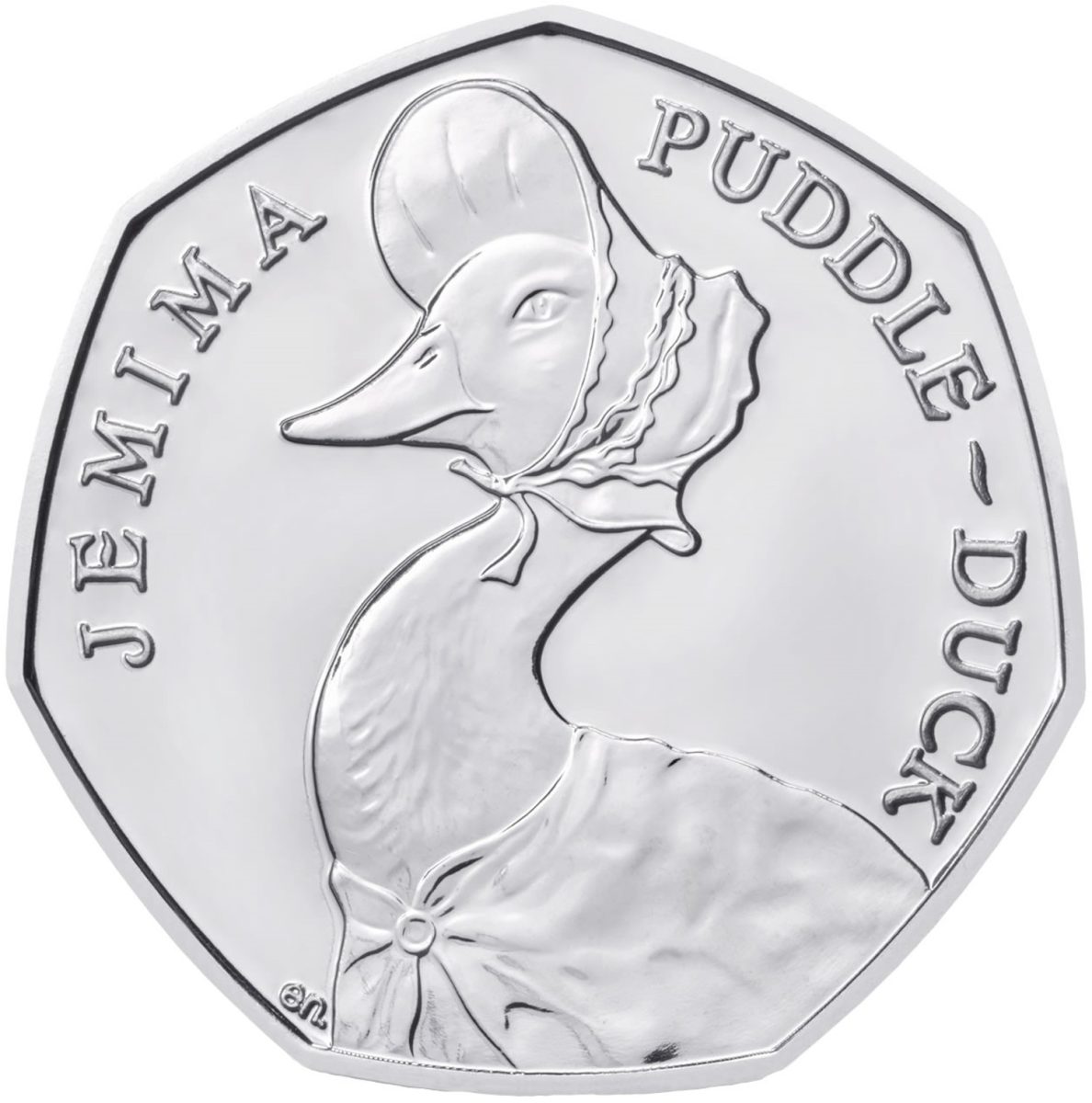 50 Pence - Elizabeth II 5th portrait; Jemima Puddle-Duck
