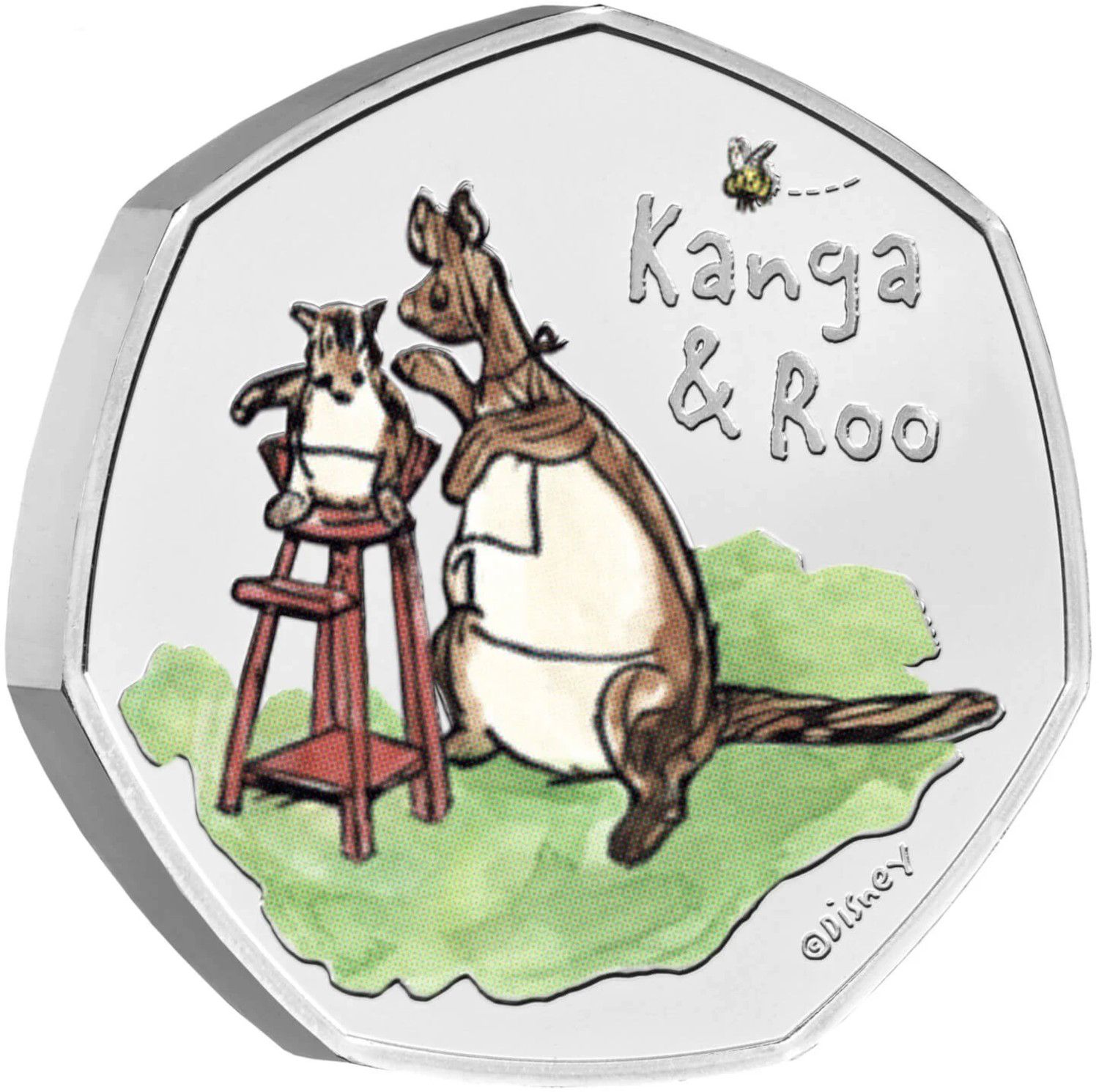 50 Pence - Elizabeth II 5th portrait; Kanga and Roo reverse