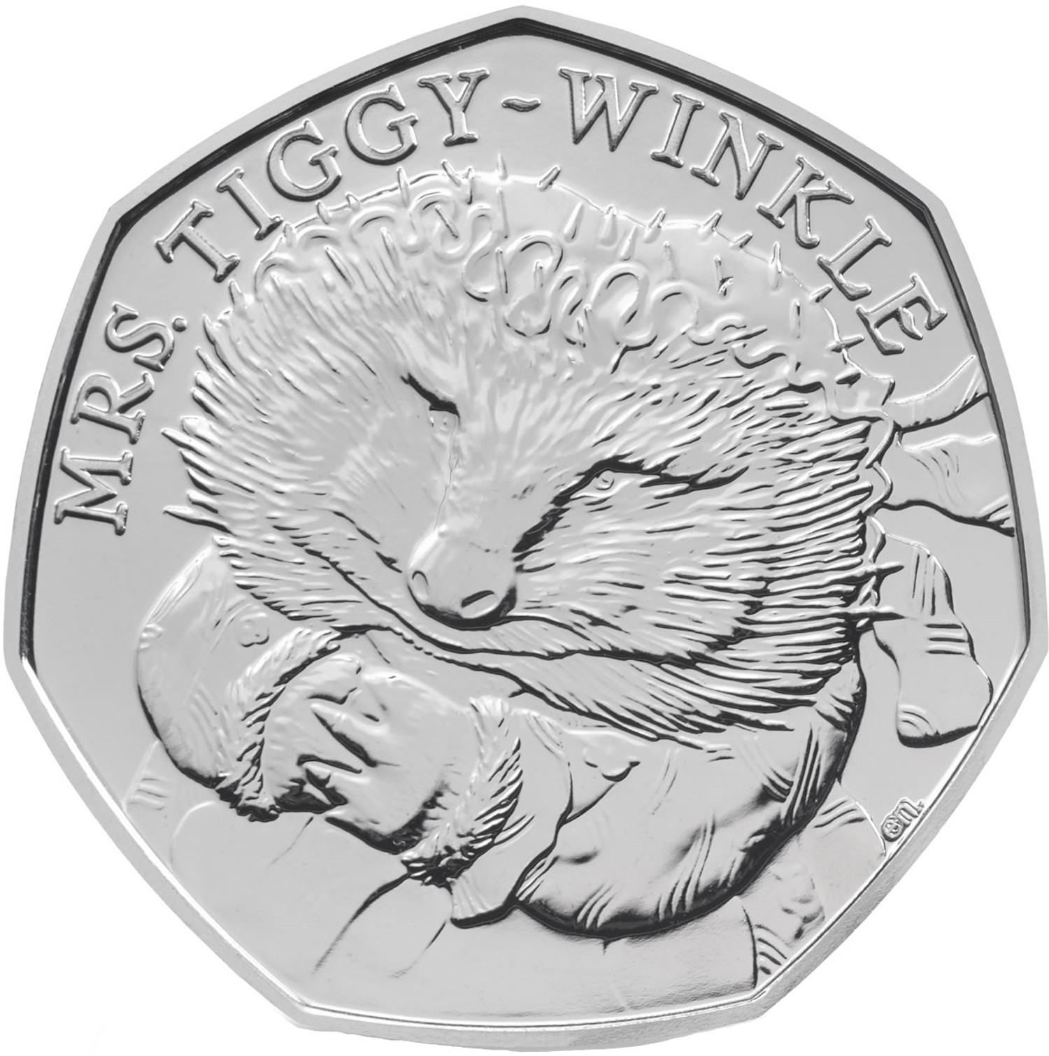 50 Pence - Elizabeth II 5th portrait; Mrs Tiggy-Winkle reverse