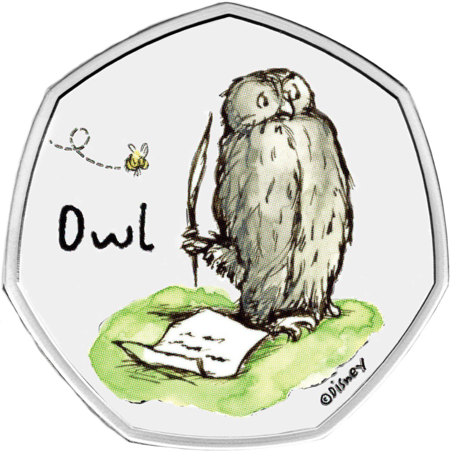 50 Pence - Elizabeth II 5th portrait; Owl reverse