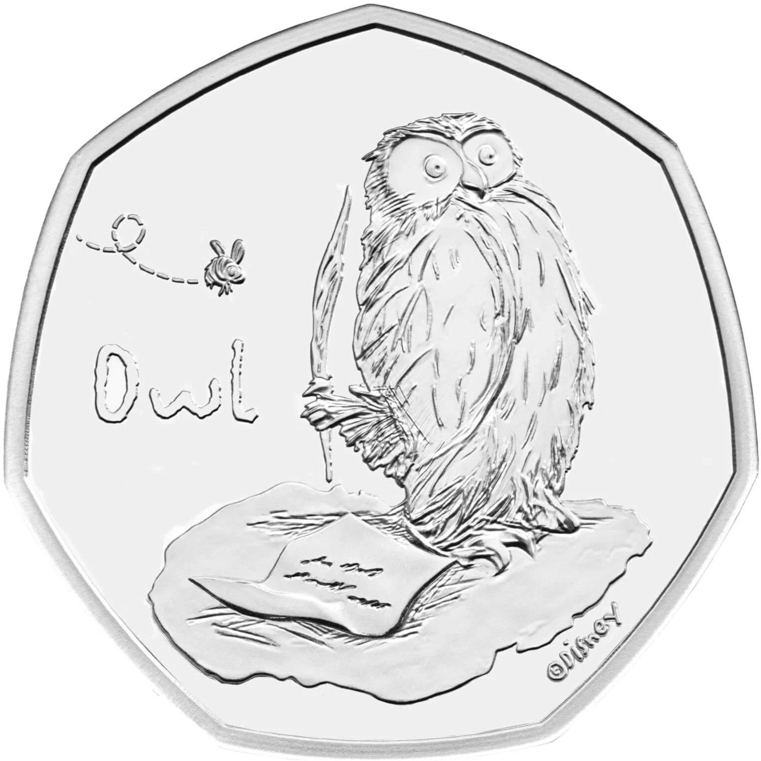 50 Pence - Elizabeth II 5th portrait; Owl reverse