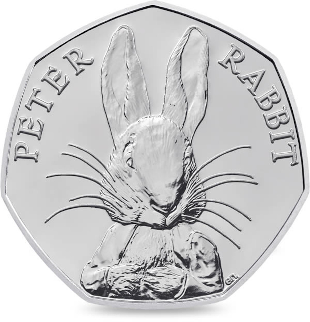 50 Pence - Elizabeth II 5th portrait; Peter Rabbit reverse