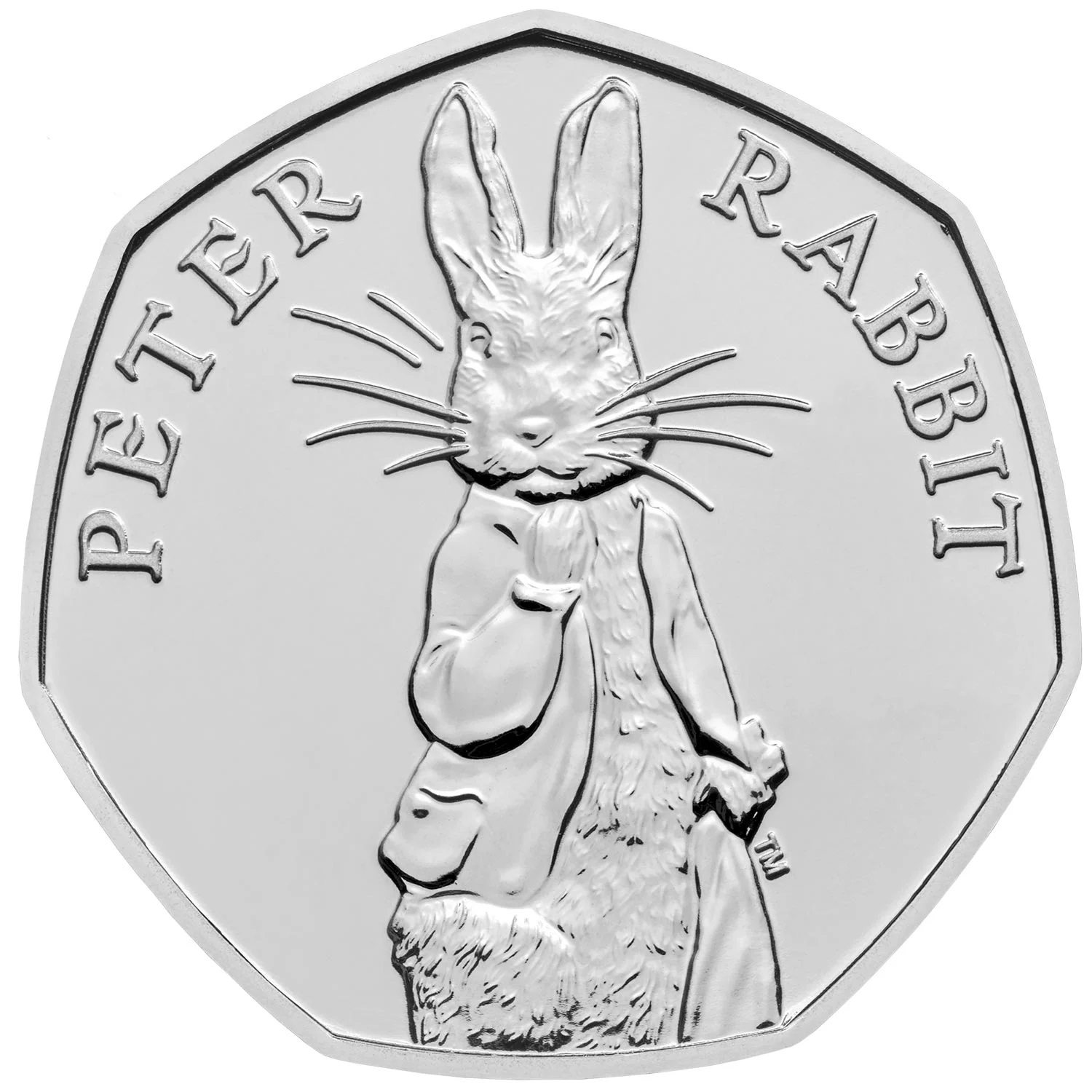 50 Pence - Elizabeth II 5th Portrait; Peter Rabbit reverse