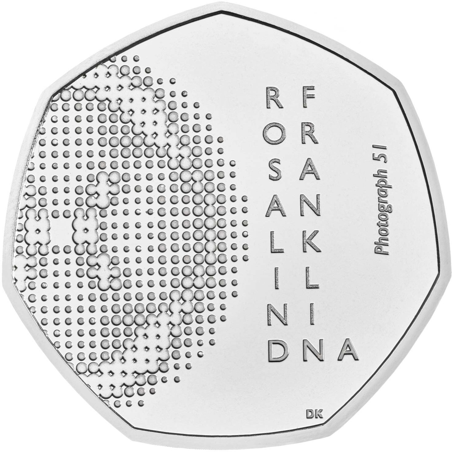 50 Pence - Elizabeth II 5th Portrait; Rosalind Franklin reverse