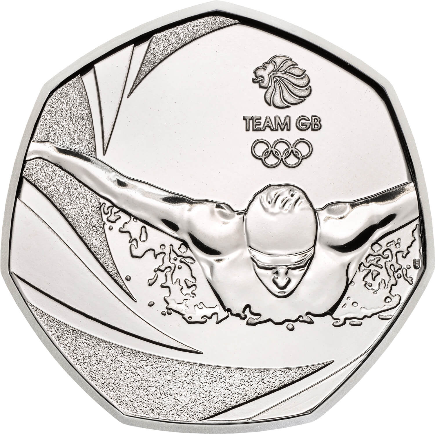 50 Pence - Elizabeth II 5th portrait; Team GB Olympics reverse