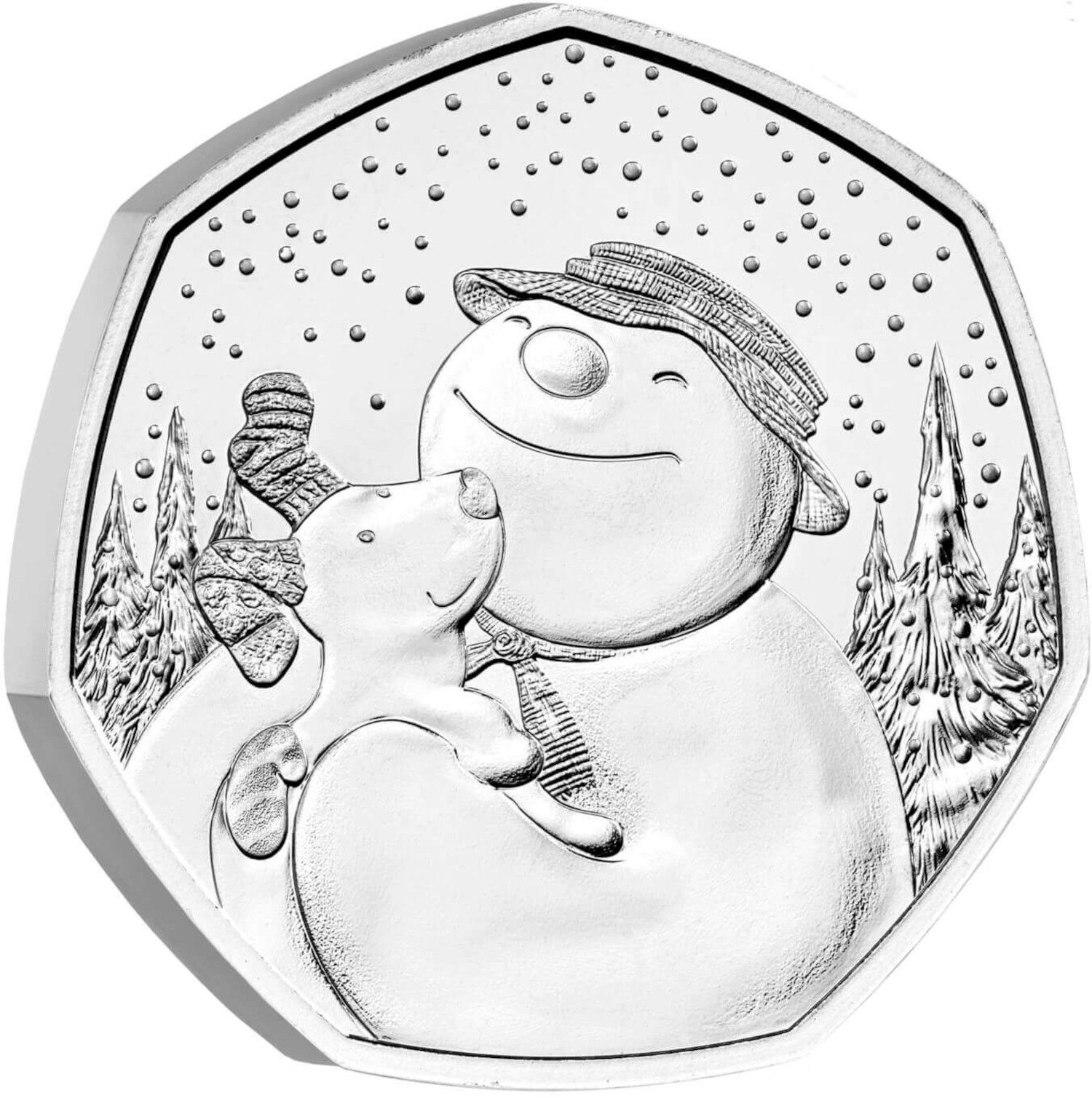 50 Pence - Elizabeth II 5th portrait; The Snowman and The Snowdog reverse