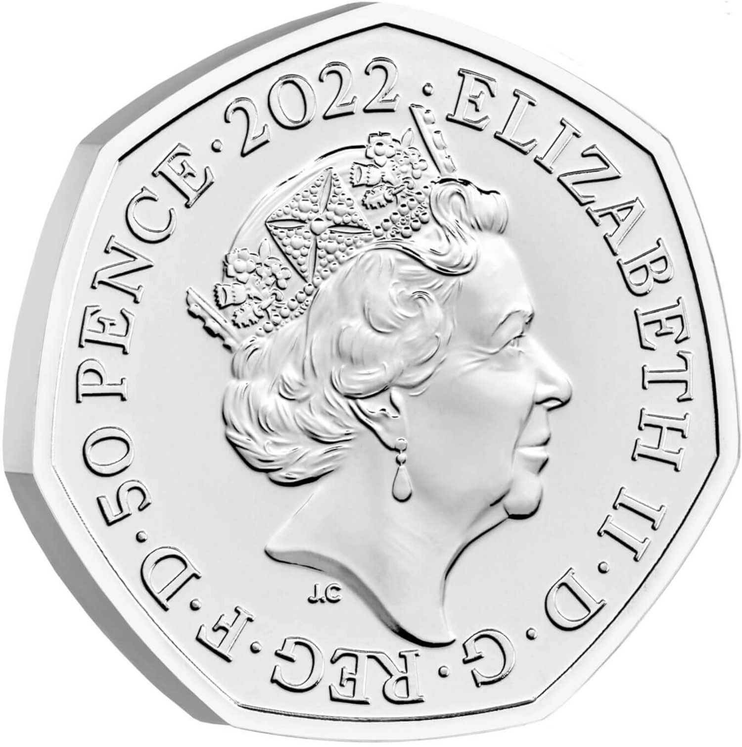 50 Pence - Elizabeth II 5th portrait; The Snowman and The Snowdog obverse