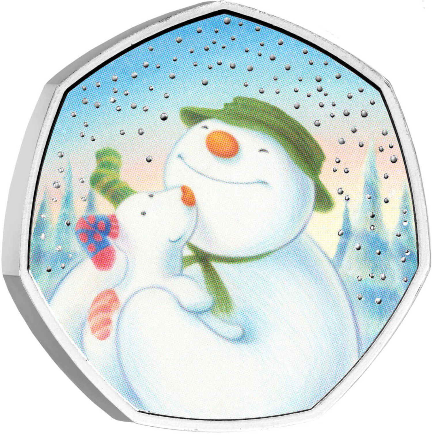 50 Pence - Elizabeth II 5th portrait; The Snowman and The Snowdog reverse