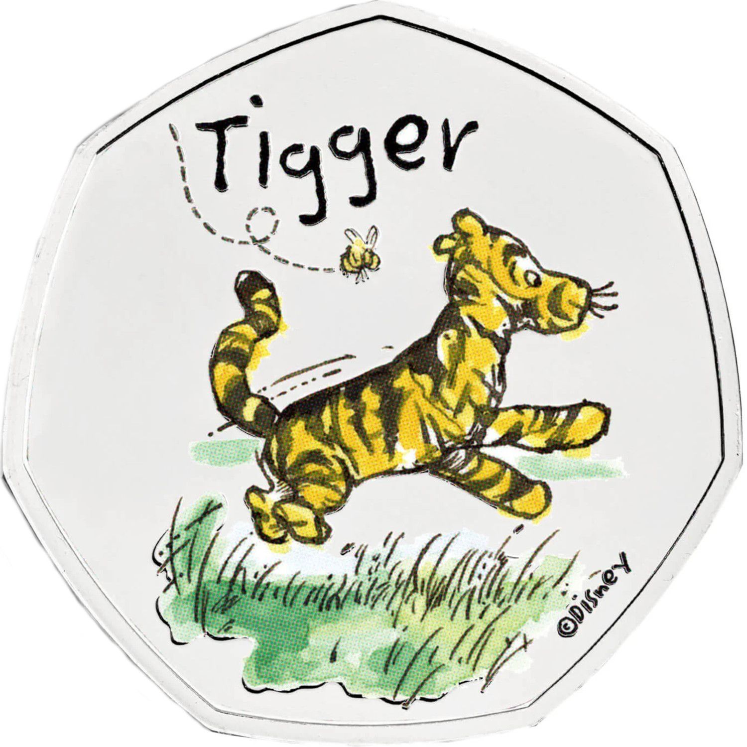 50 Pence - Elizabeth II 5th portrait; Tigger reverse