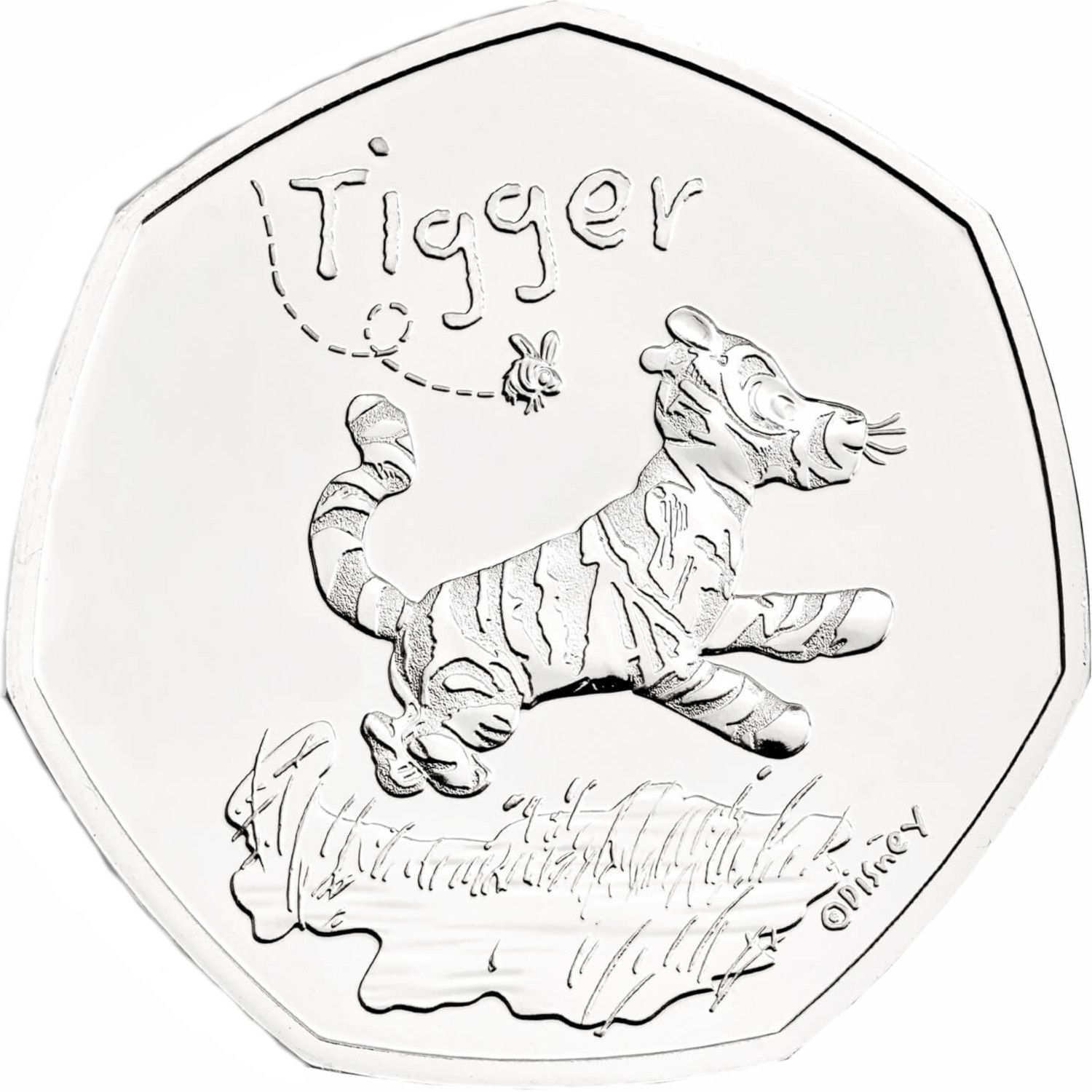 50 Pence - Elizabeth II 5th portrait; Tigger reverse