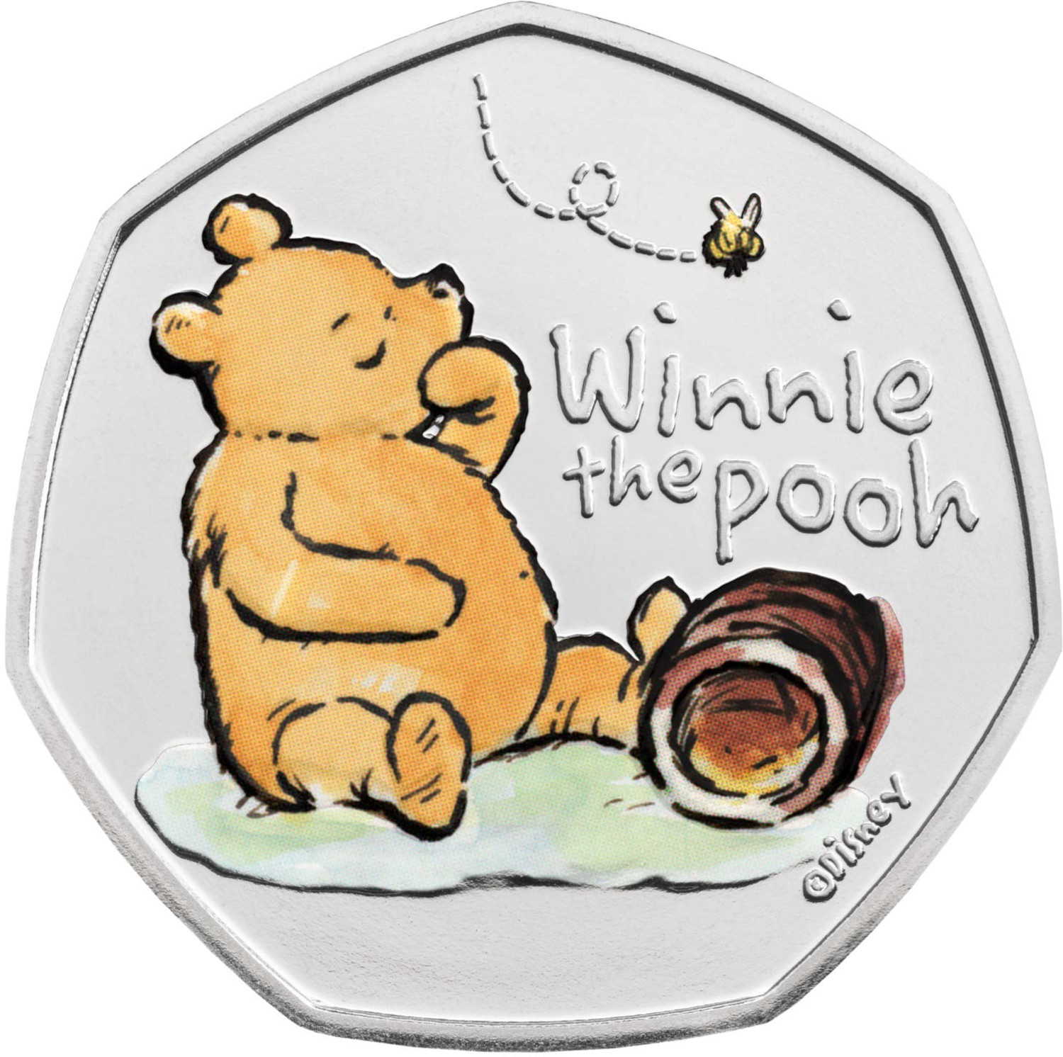 50 Pence - Elizabeth II 5th portrait; Winnie The Pooh reverse