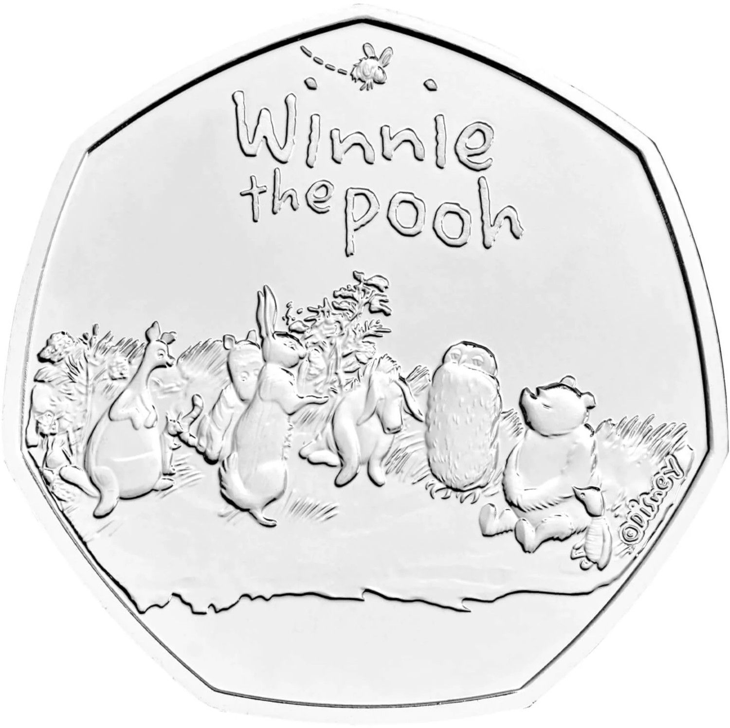 50 Pence - Elizabeth II 5th portrait; Winnie The Pooh reverse