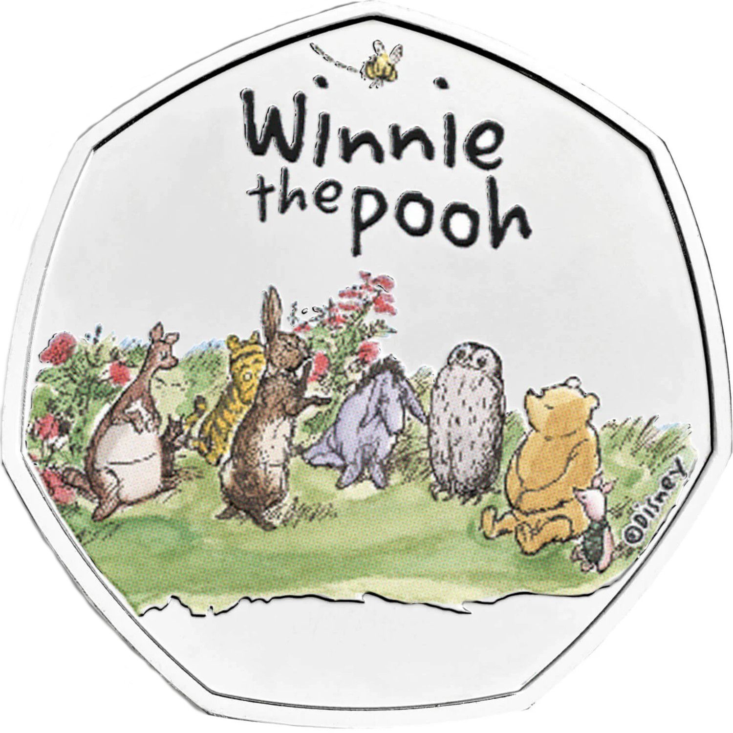 50 Pence - Elizabeth II 5th portrait; Winnie The Pooh reverse