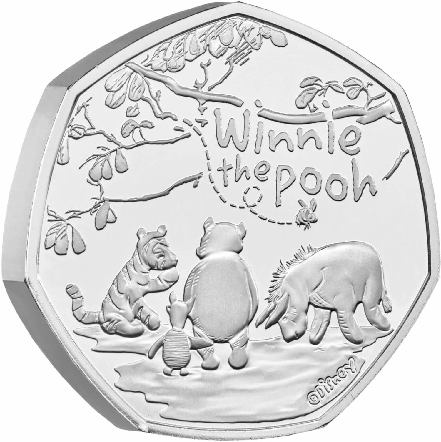 50 Pence - Elizabeth II 5th portrait; Winnie The Pooh and Friends reverse