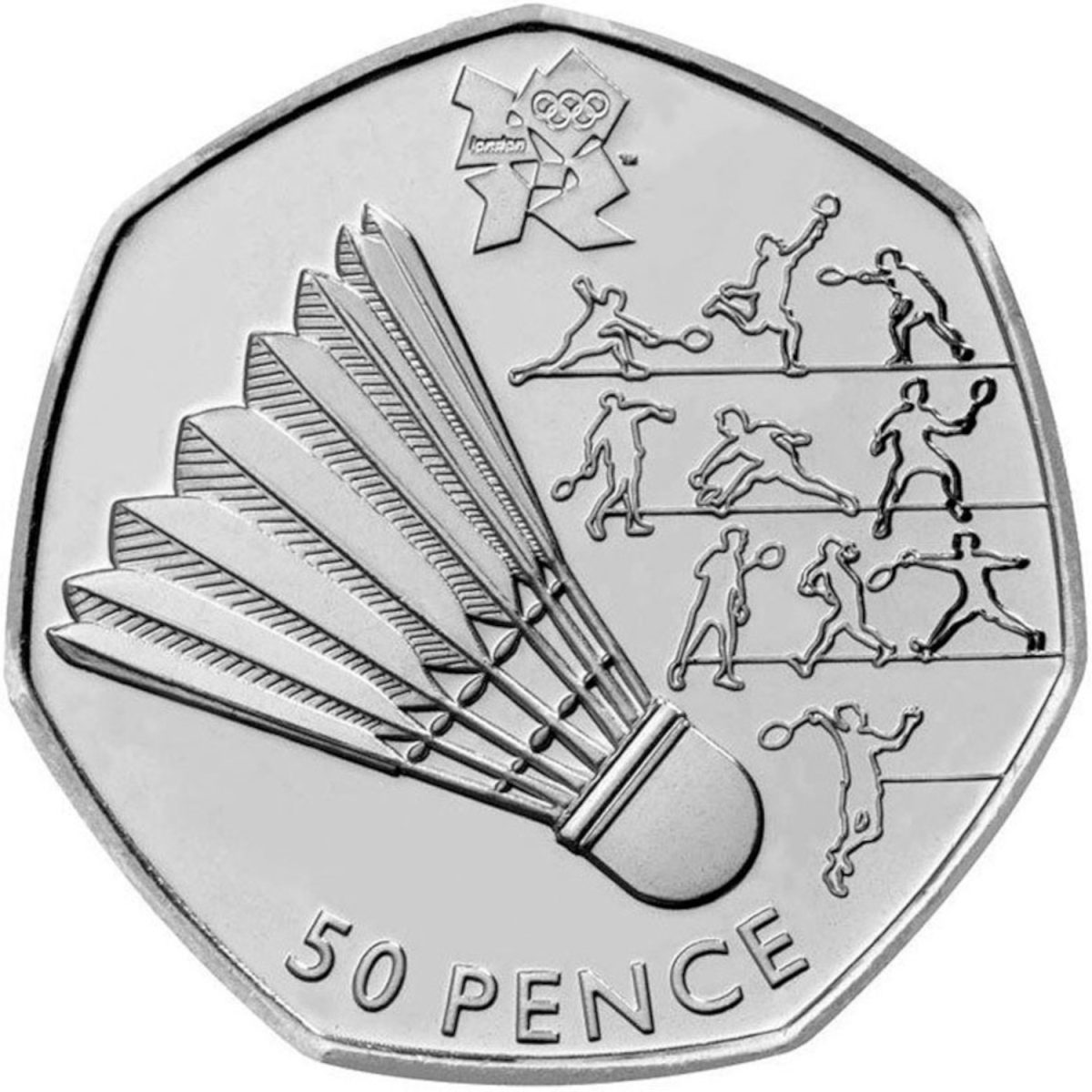 50 Pence - Elizabeth II Badminton; Silver