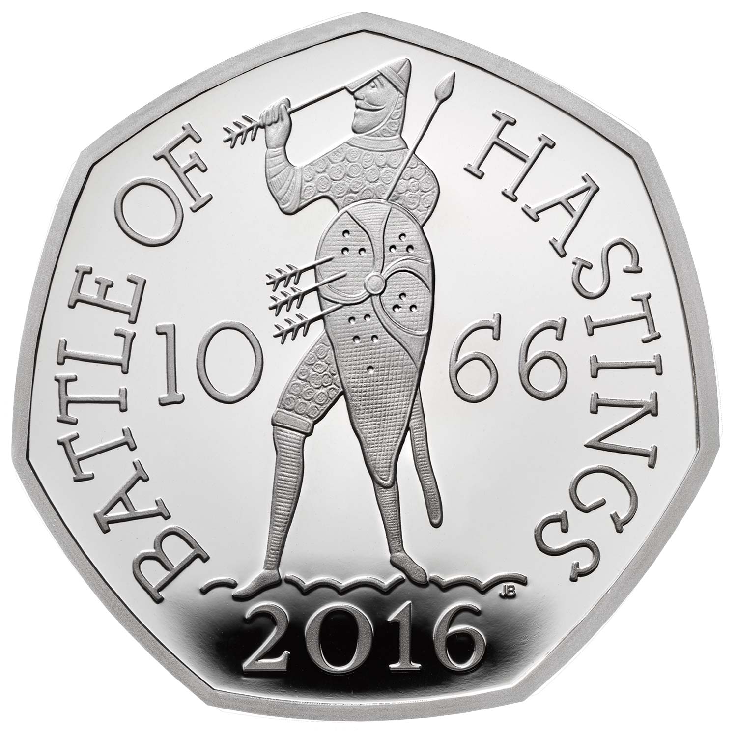50 Pence - Elizabeth II Battle of Hastings; Silver Proof reverse