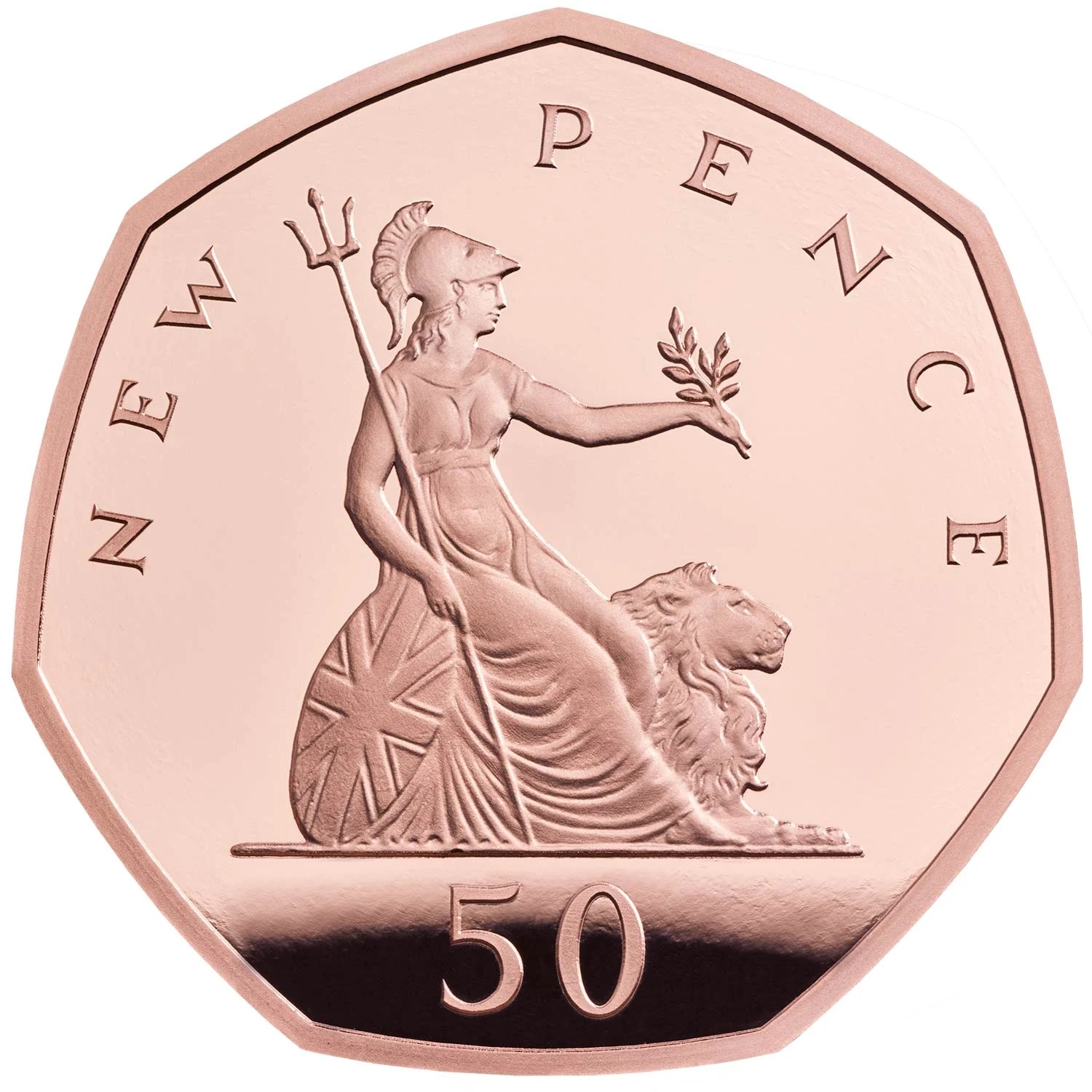 50 Pence - Elizabeth II Britannia; Gold Proof reverse