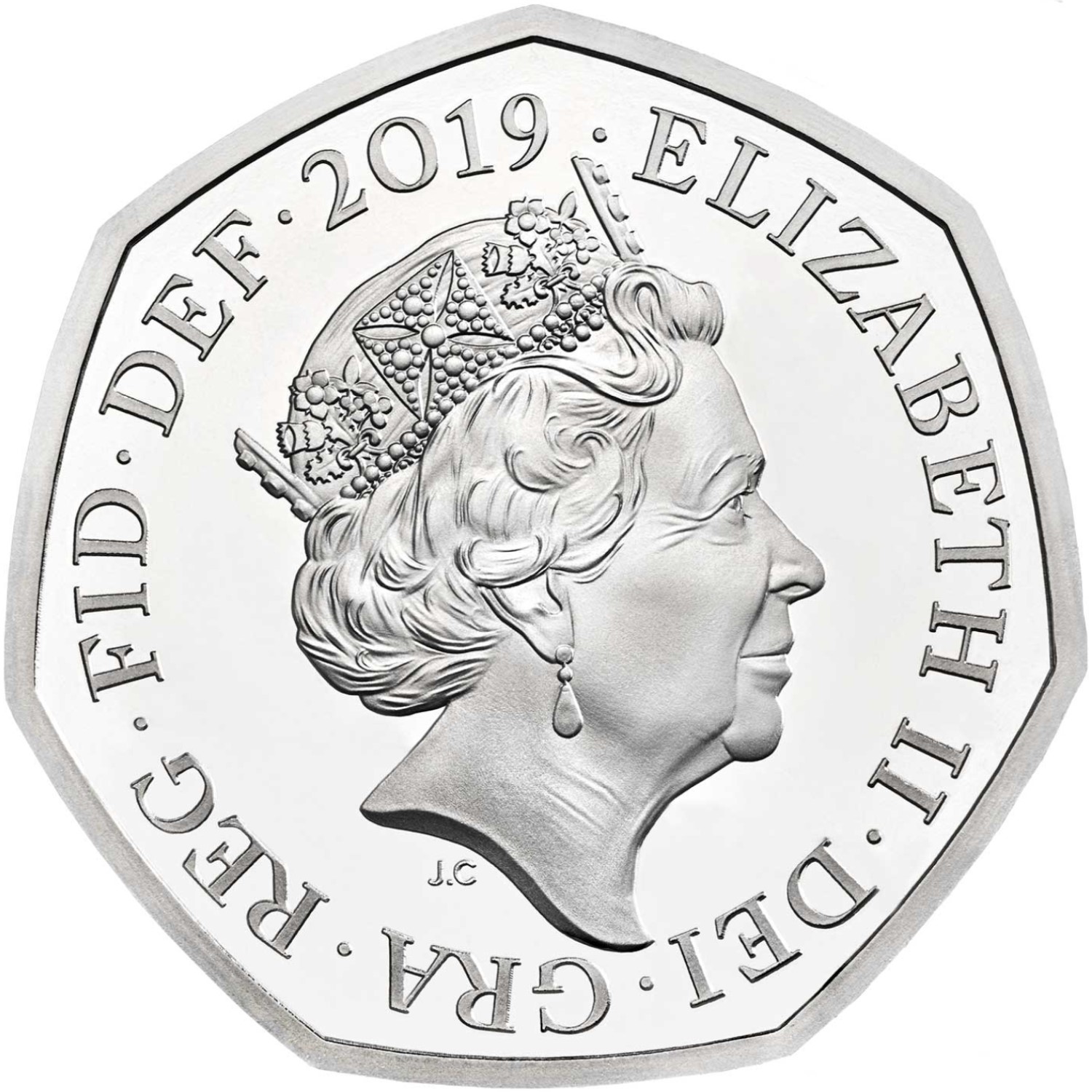 50 Pence - Elizabeth II Britannia; Silver Proof obverse